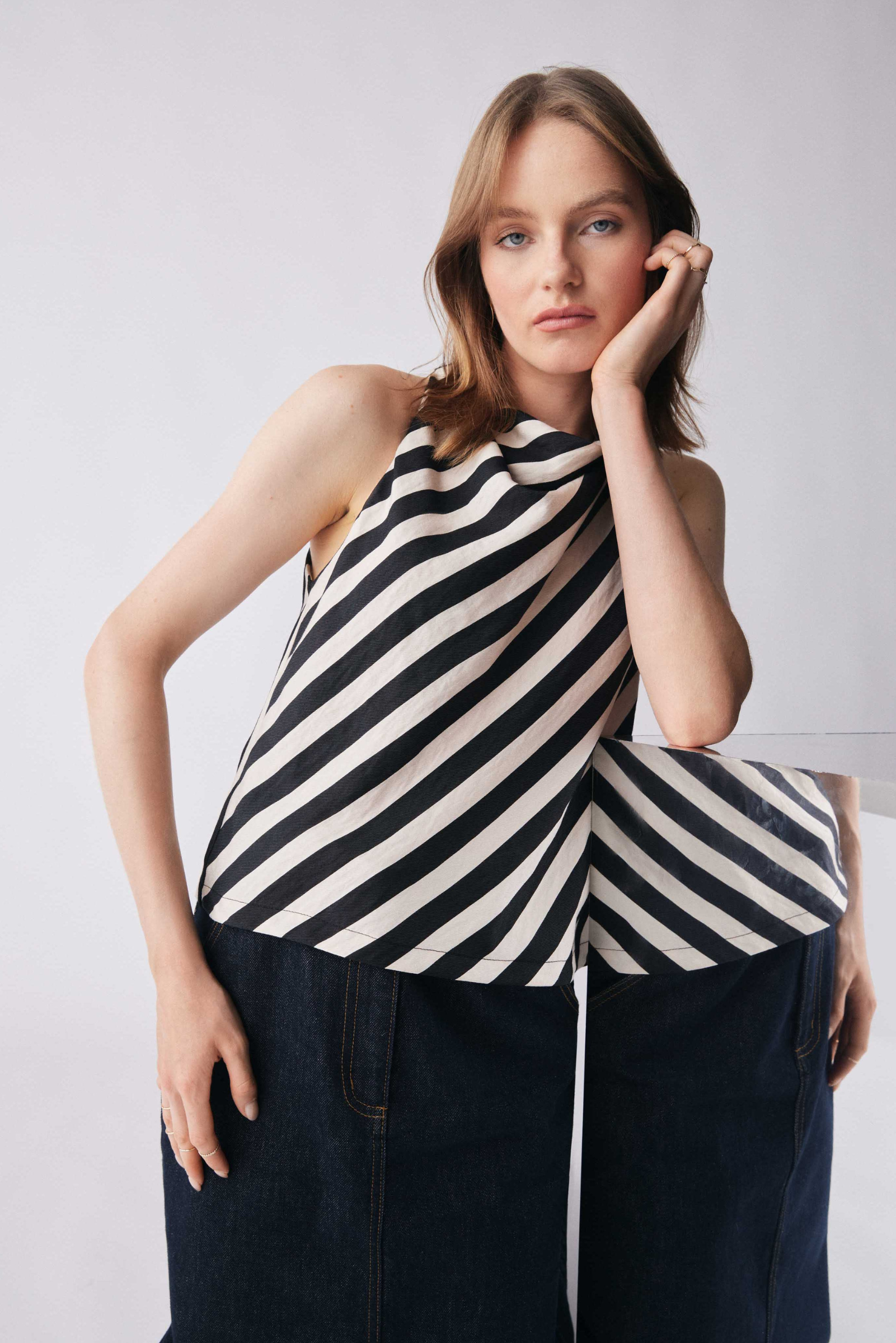 Mercury Stripe Top