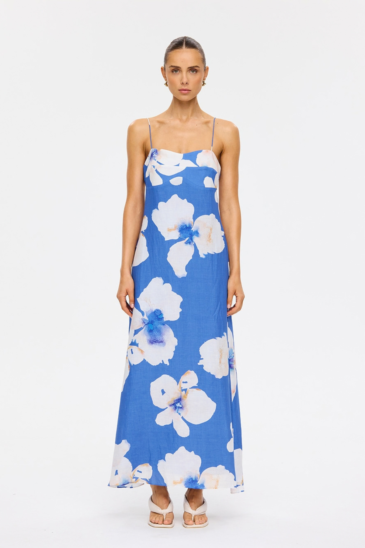 Rowena Strappy Maxi Dress - Blue