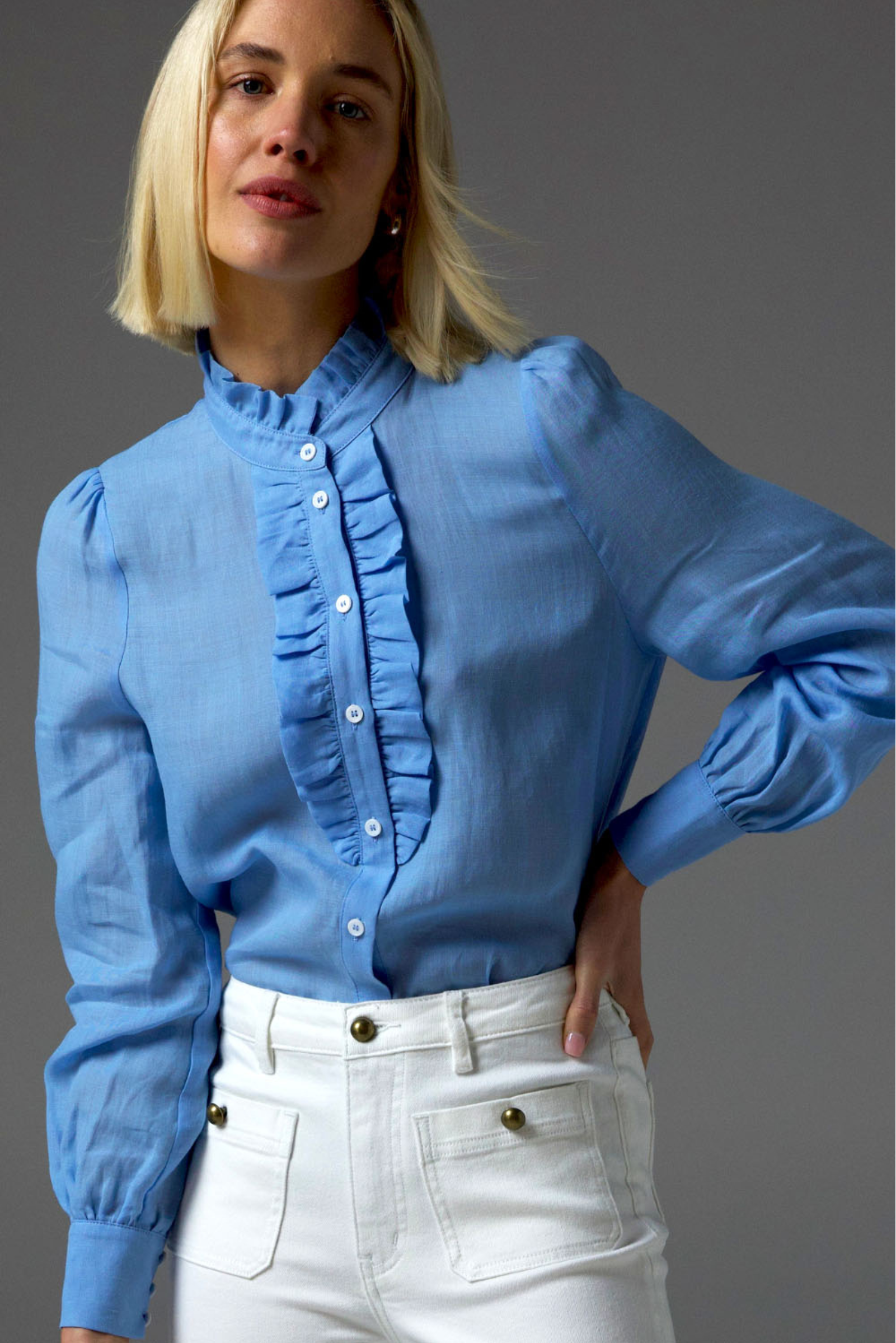 Dialect Top - Arctic Blue