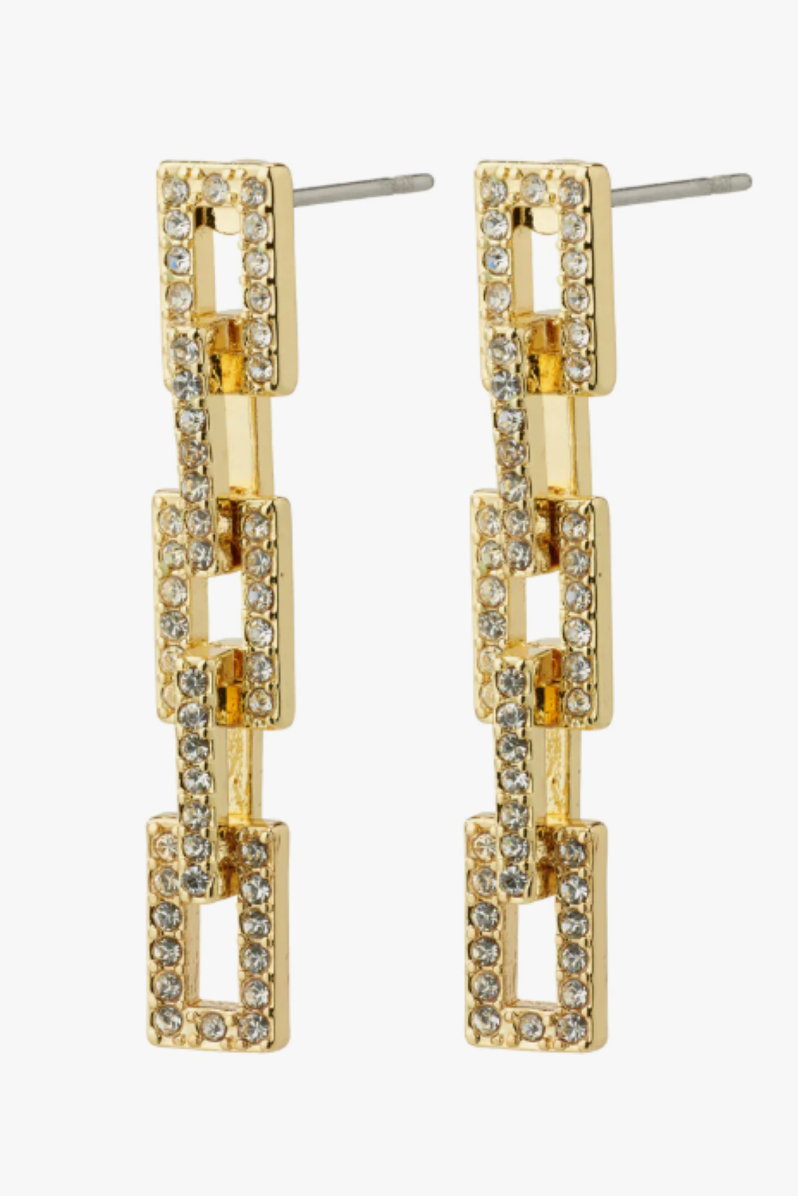 Coby Recycled Crystal Earrings - Gold Plated