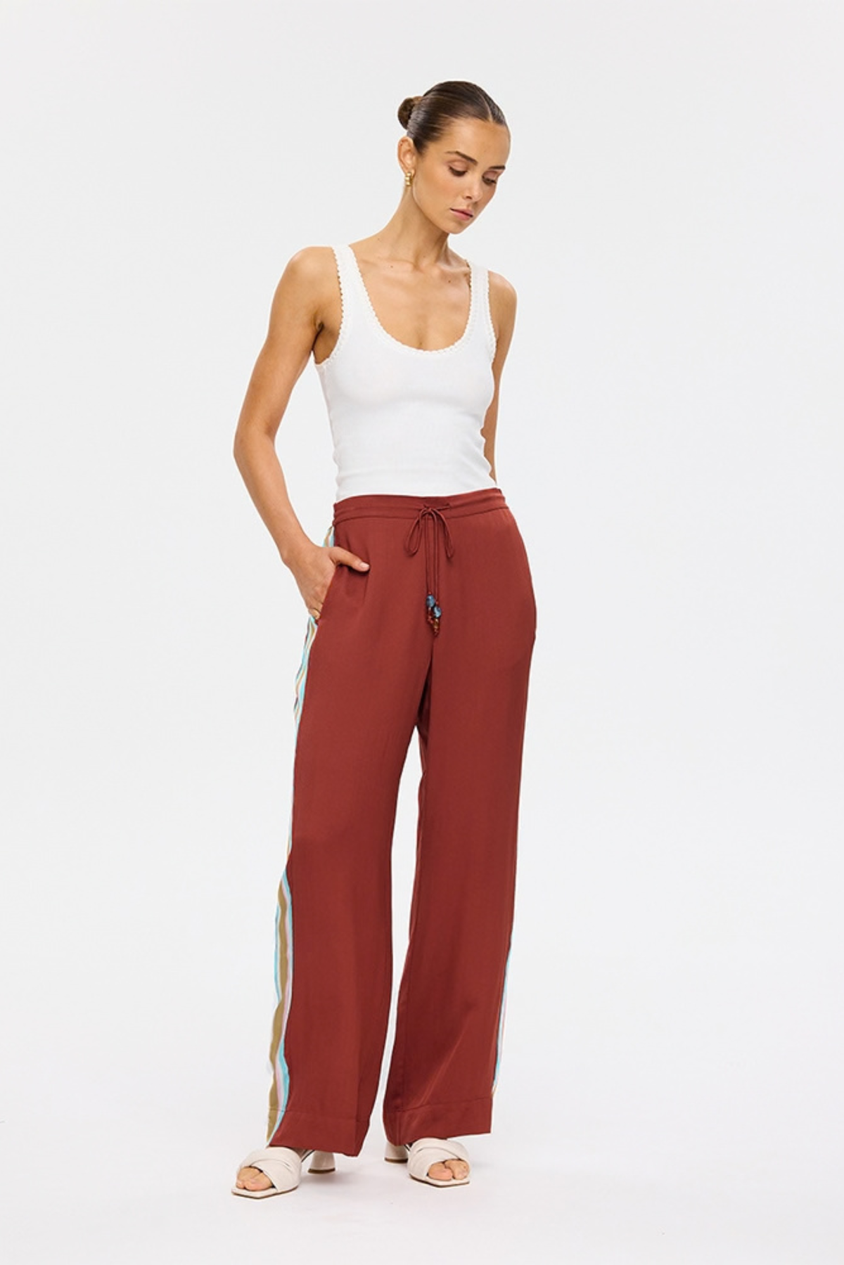 Enzo Pants - Maroon