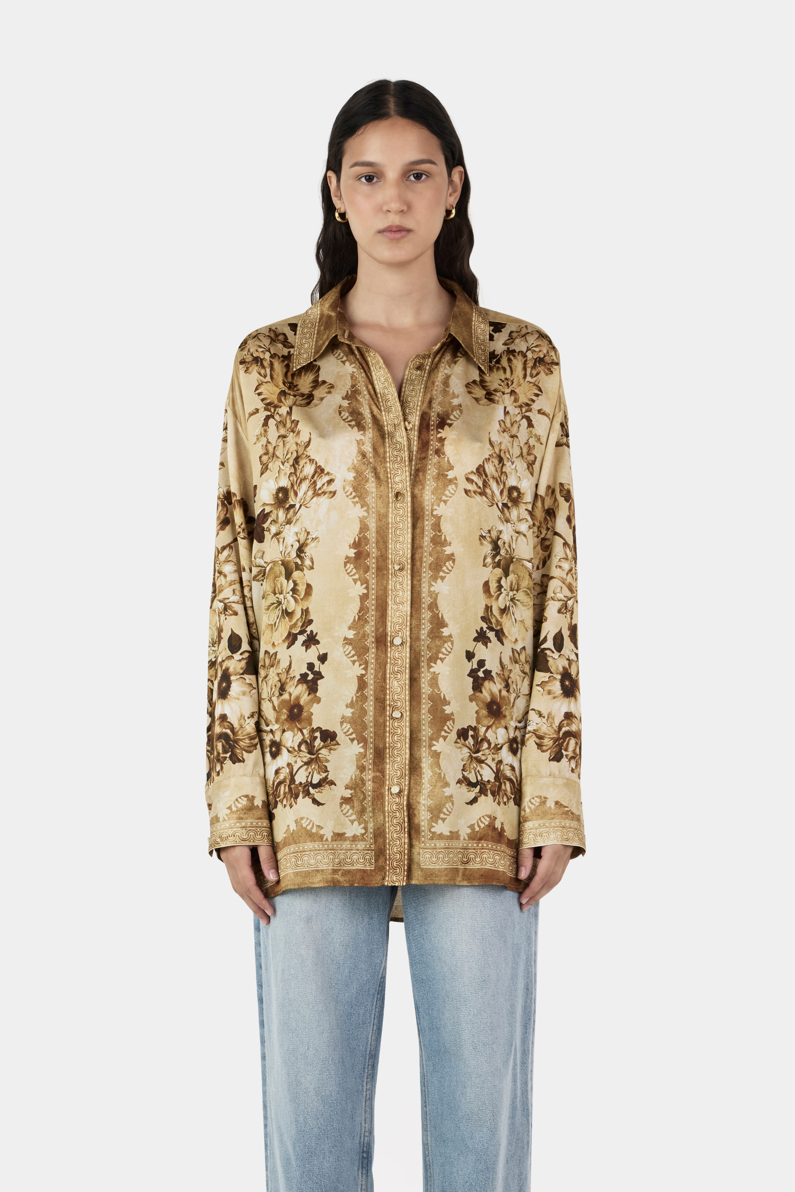 Lorenzo Shirt - Sepia Floral