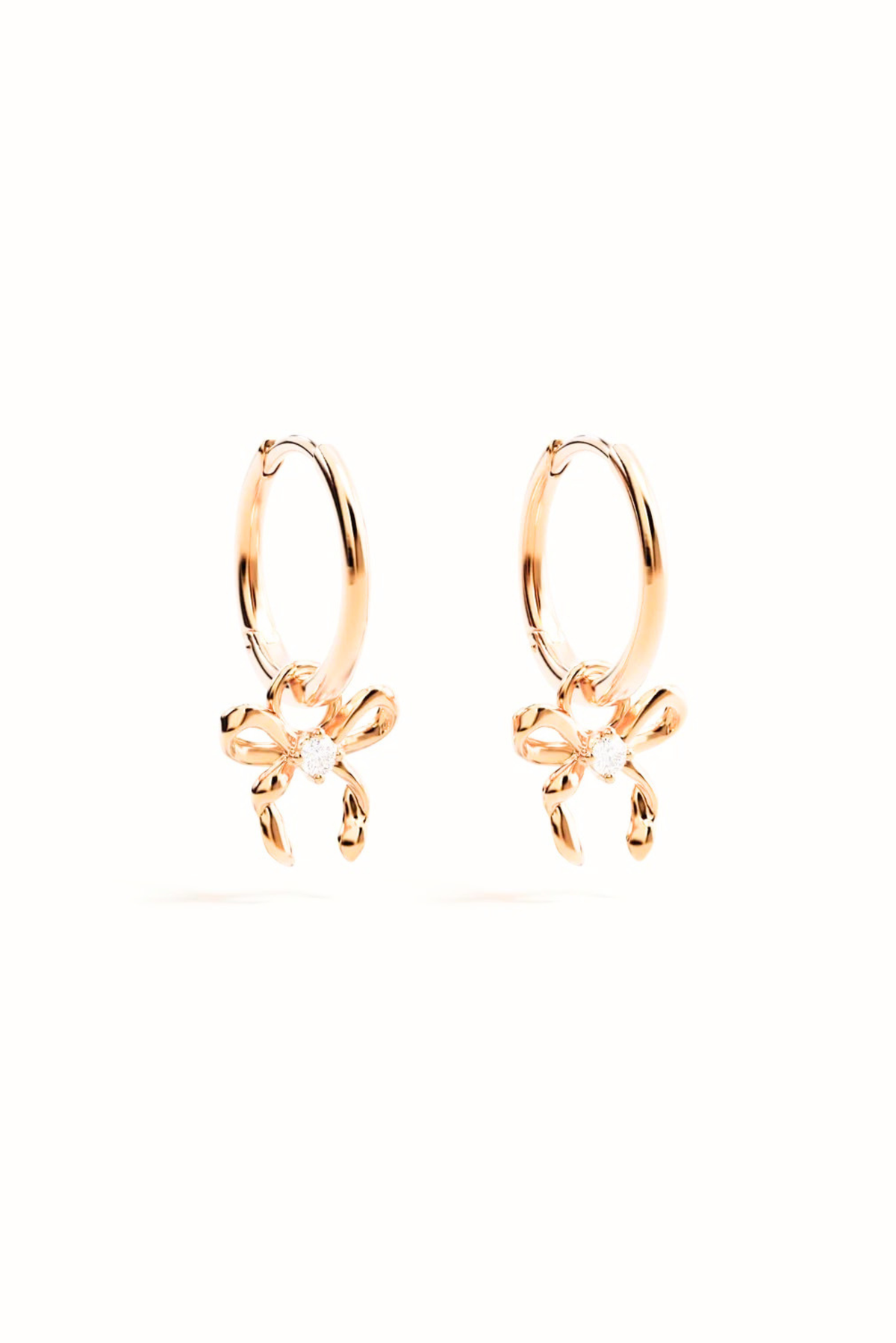 Forever More Bow Hoops - Gold