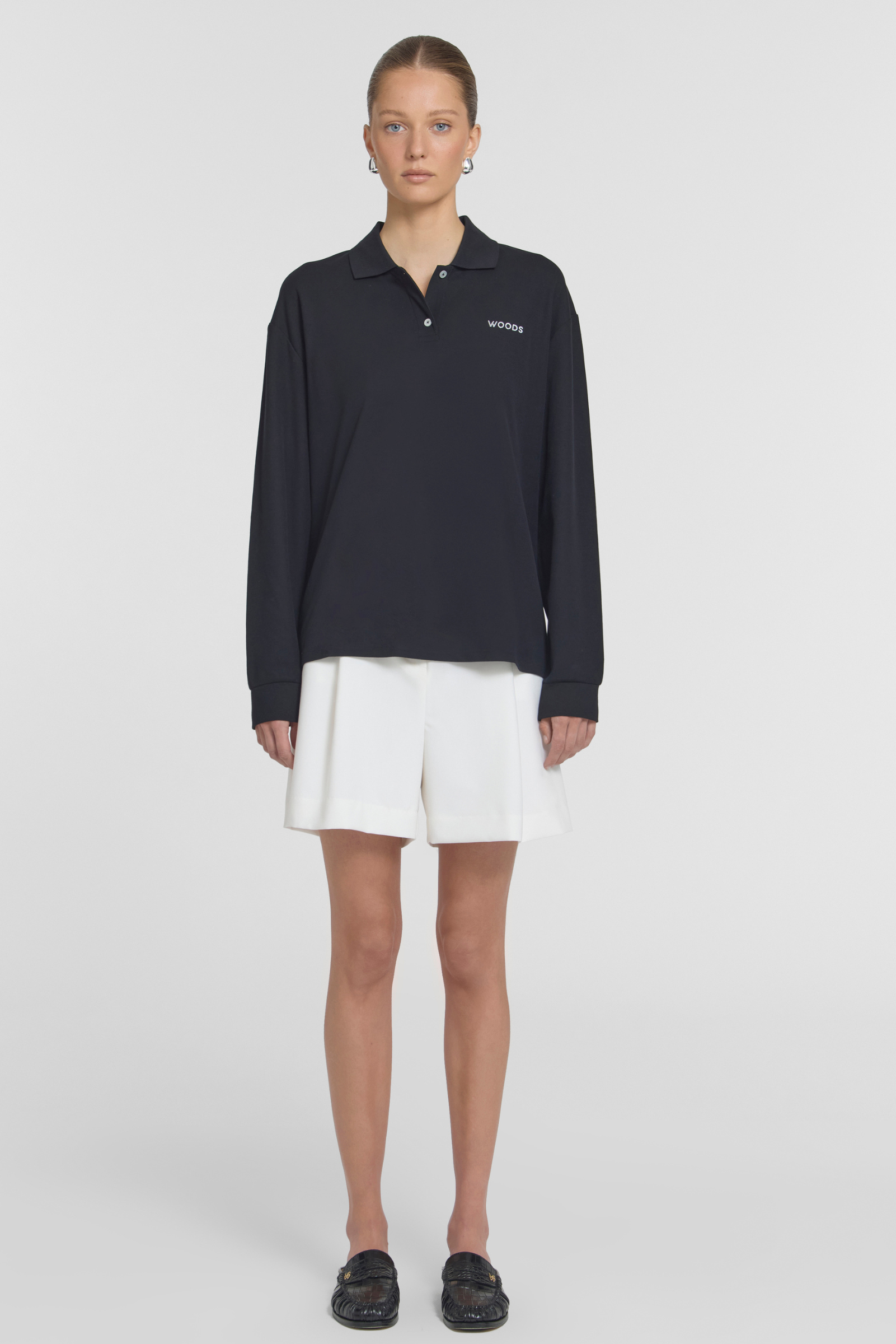 Beckett Polo Knit - Black