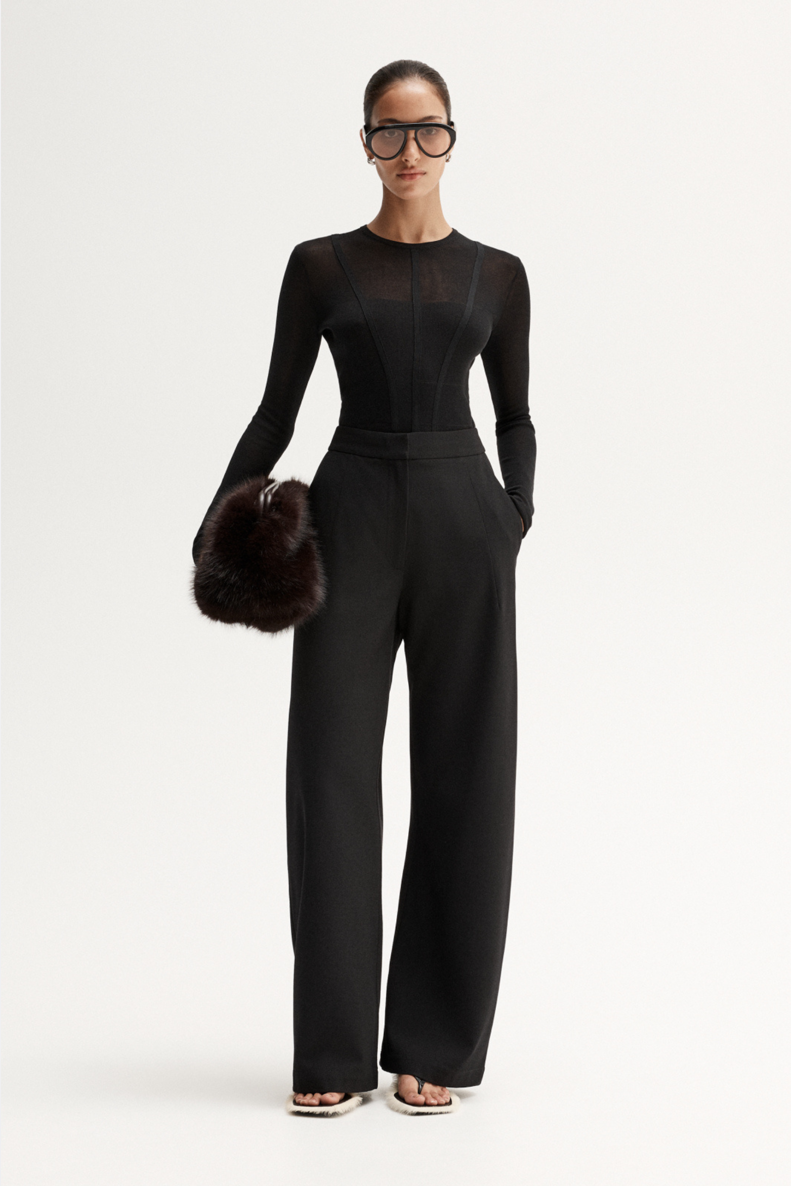 Silia Knit Top - Black