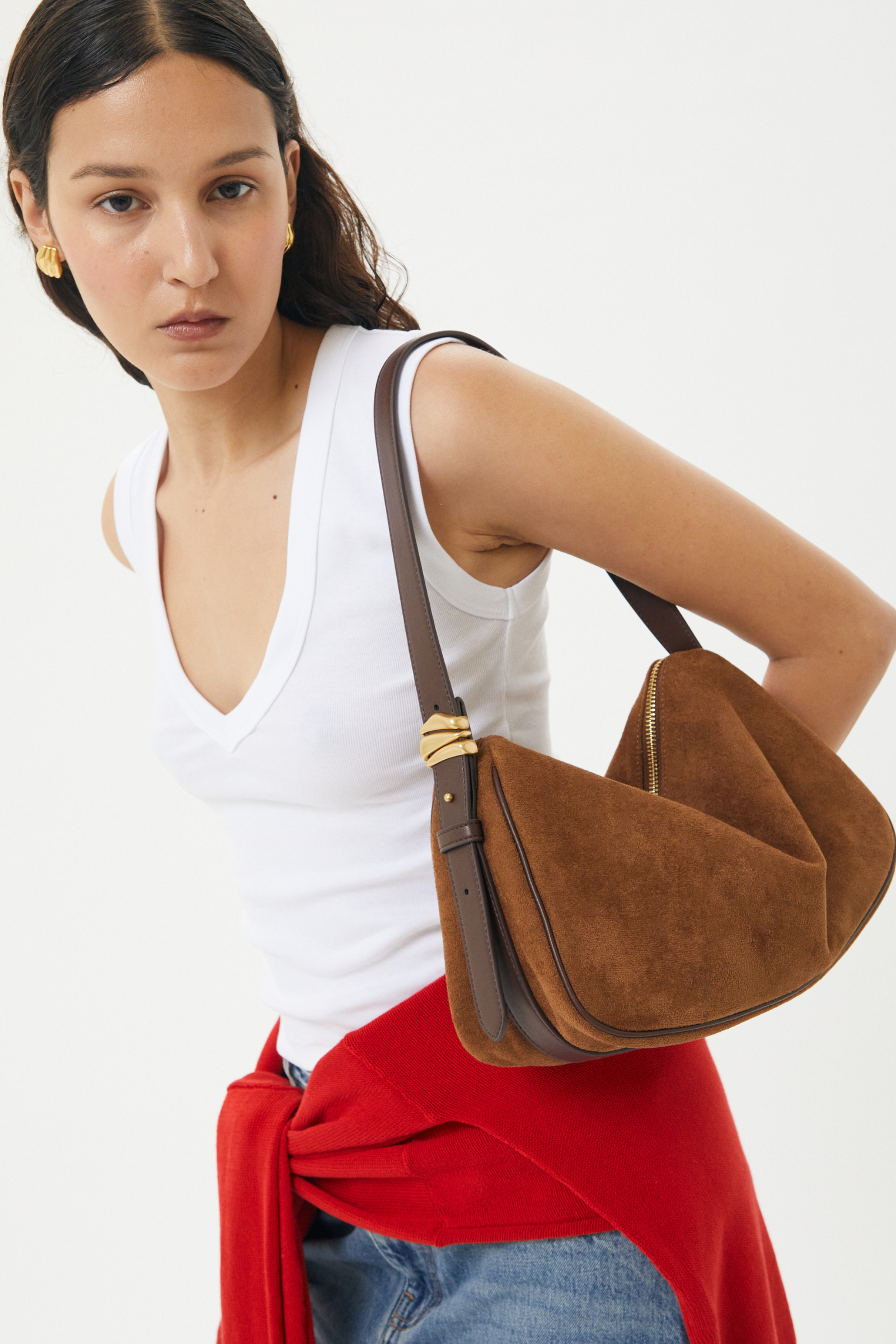 Organic Hobo Bag - Chestnut