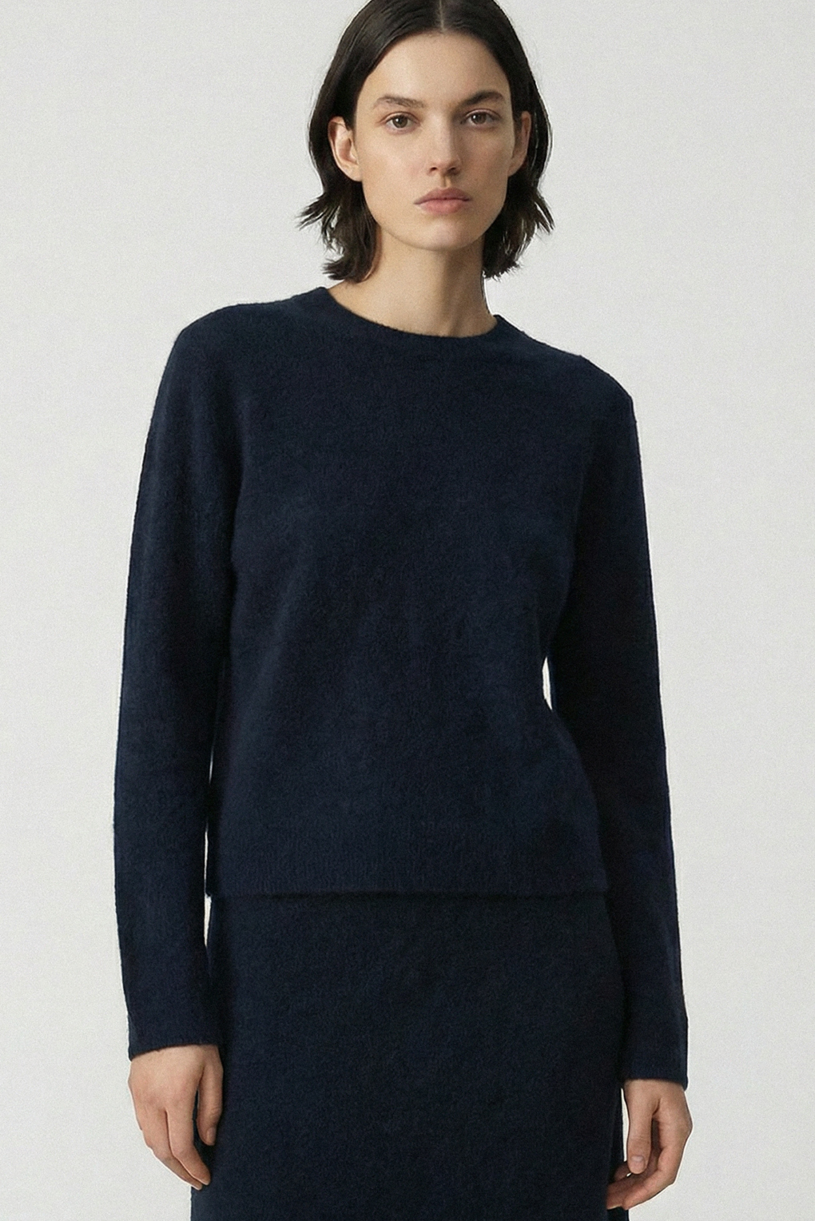 Brushed LS Crew 659 - Ink