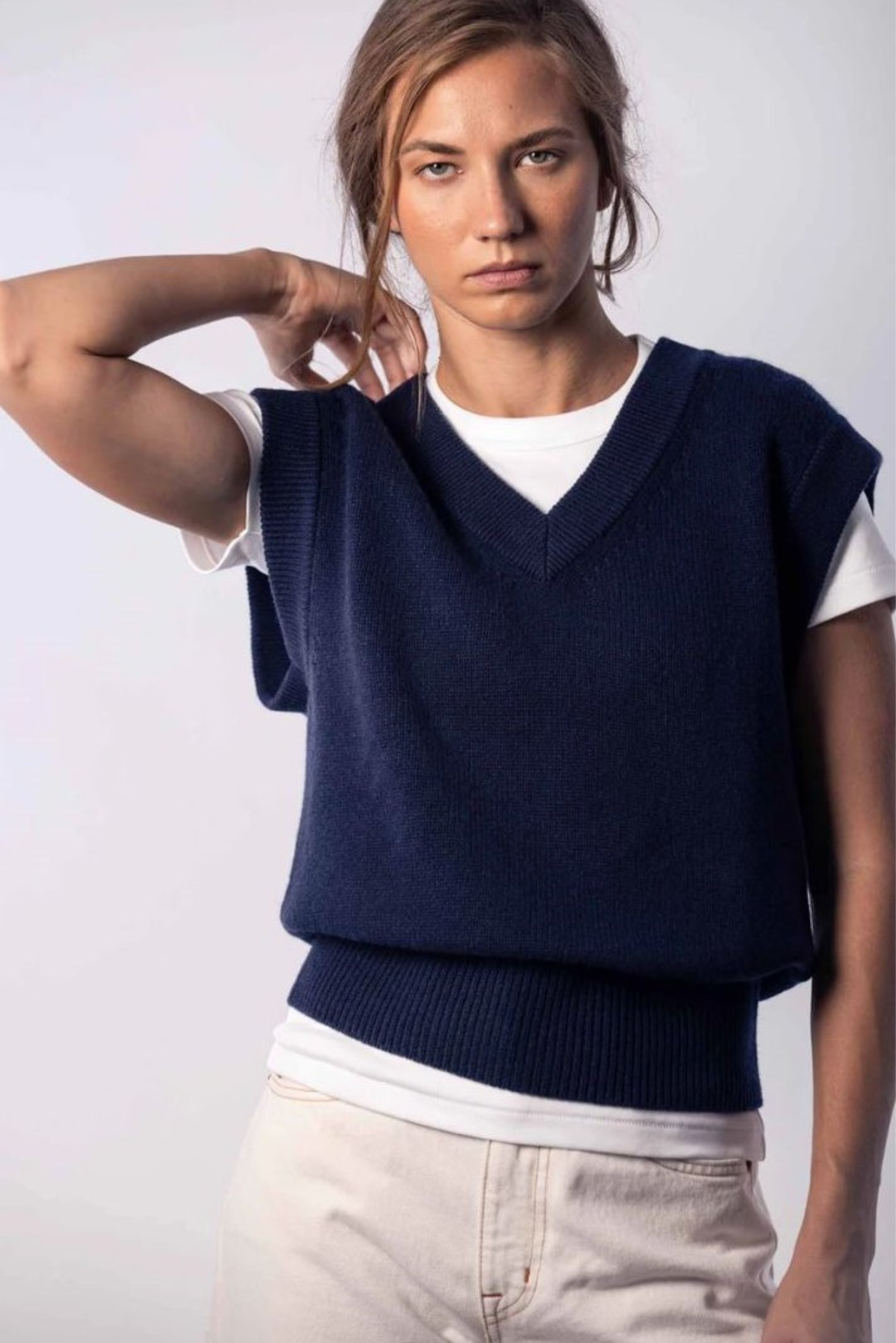 Wool Pullover - Navy