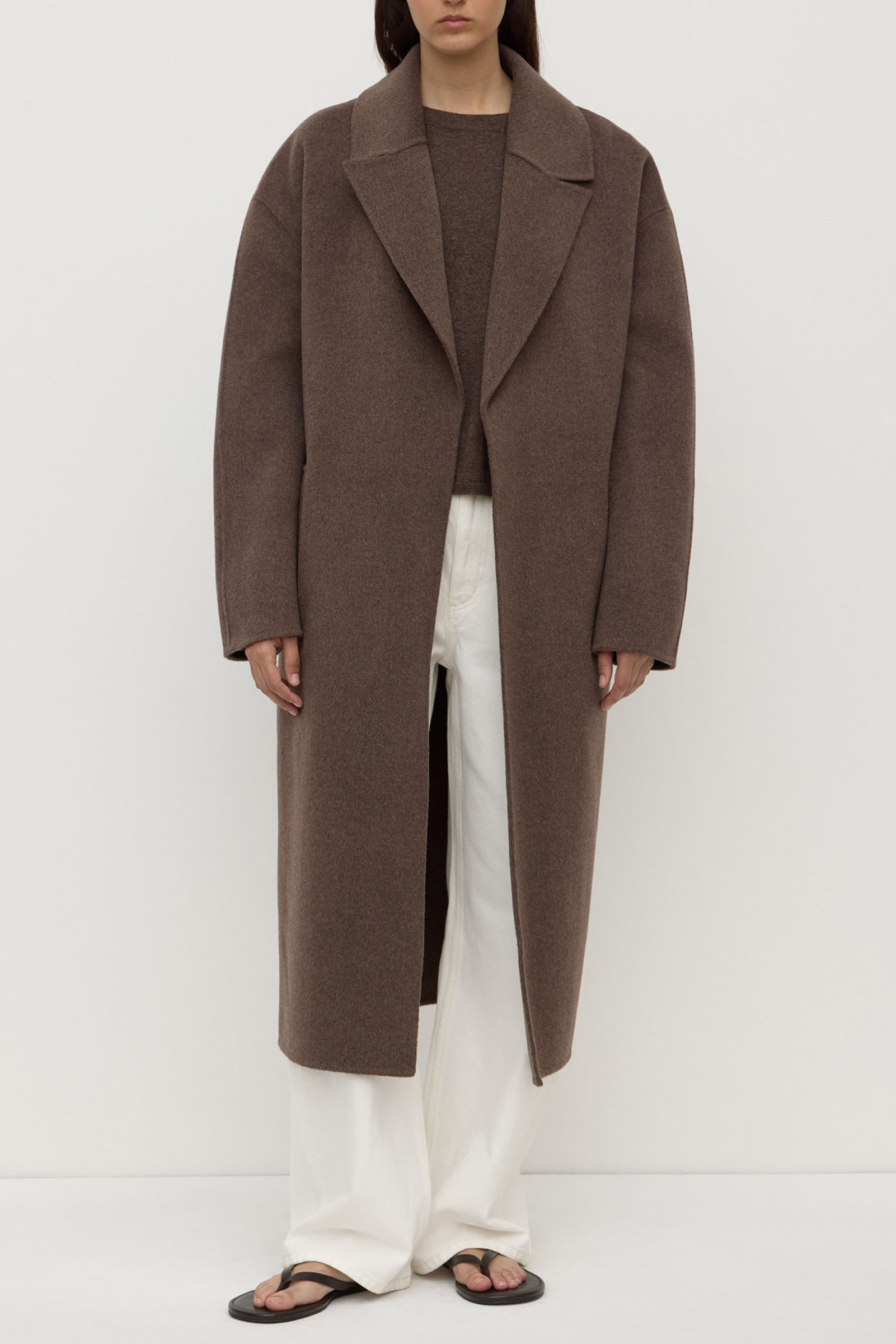 Ivy Wool Coat - Cocoa Marle