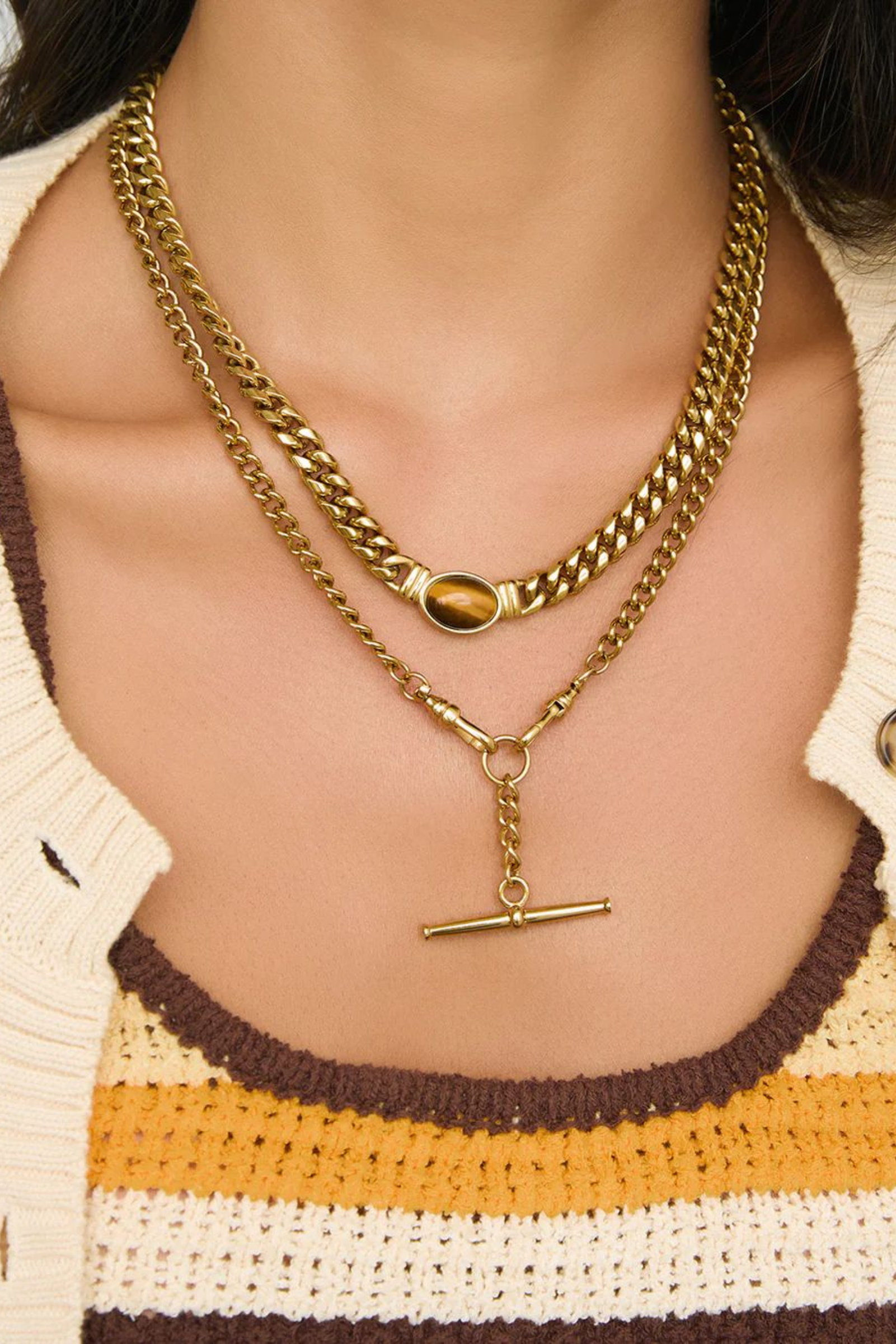 Odette Necklace - Tigers Eye