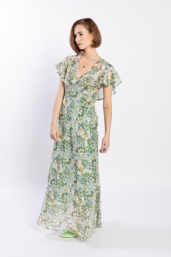 Flutter Dress - Green Meadow