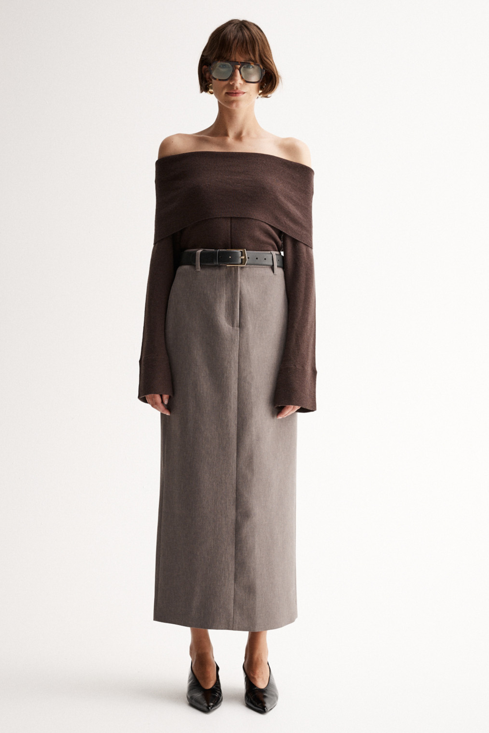 Alexa Knit Top - Chocolate