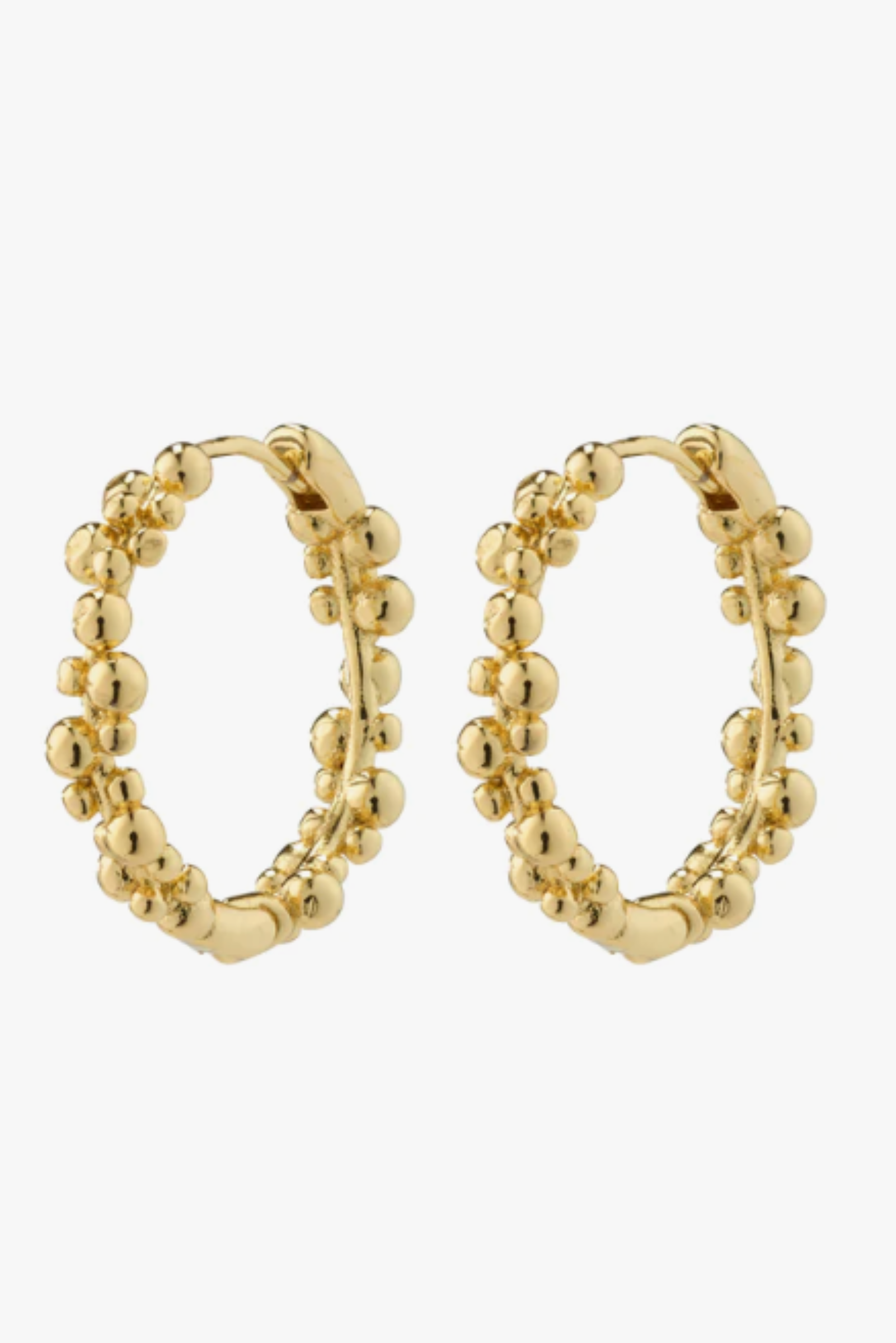 Solidarity Recycled Medium Hoop Earrings - Gold Plated