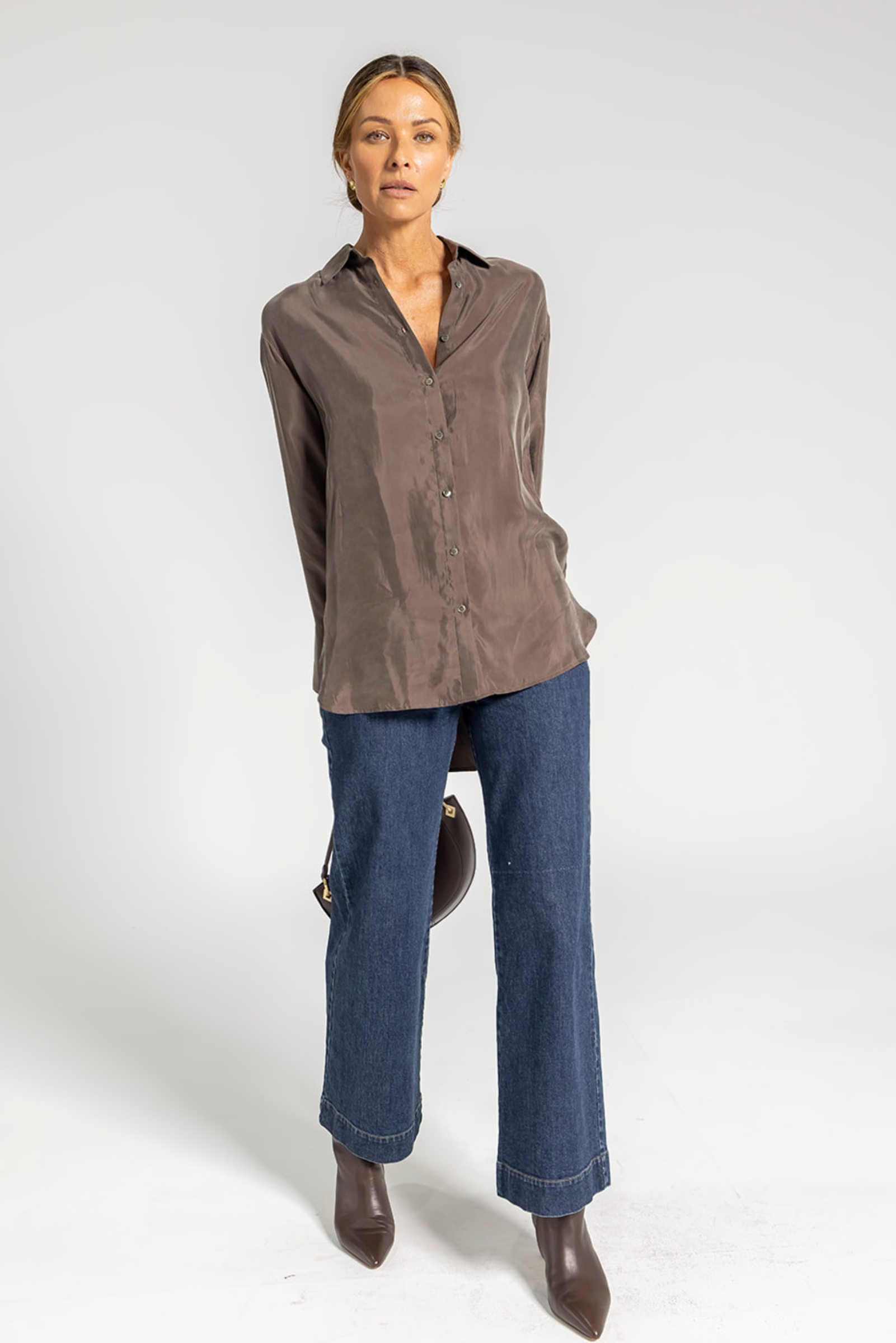 Ivy Cupro Shirt - Bronze