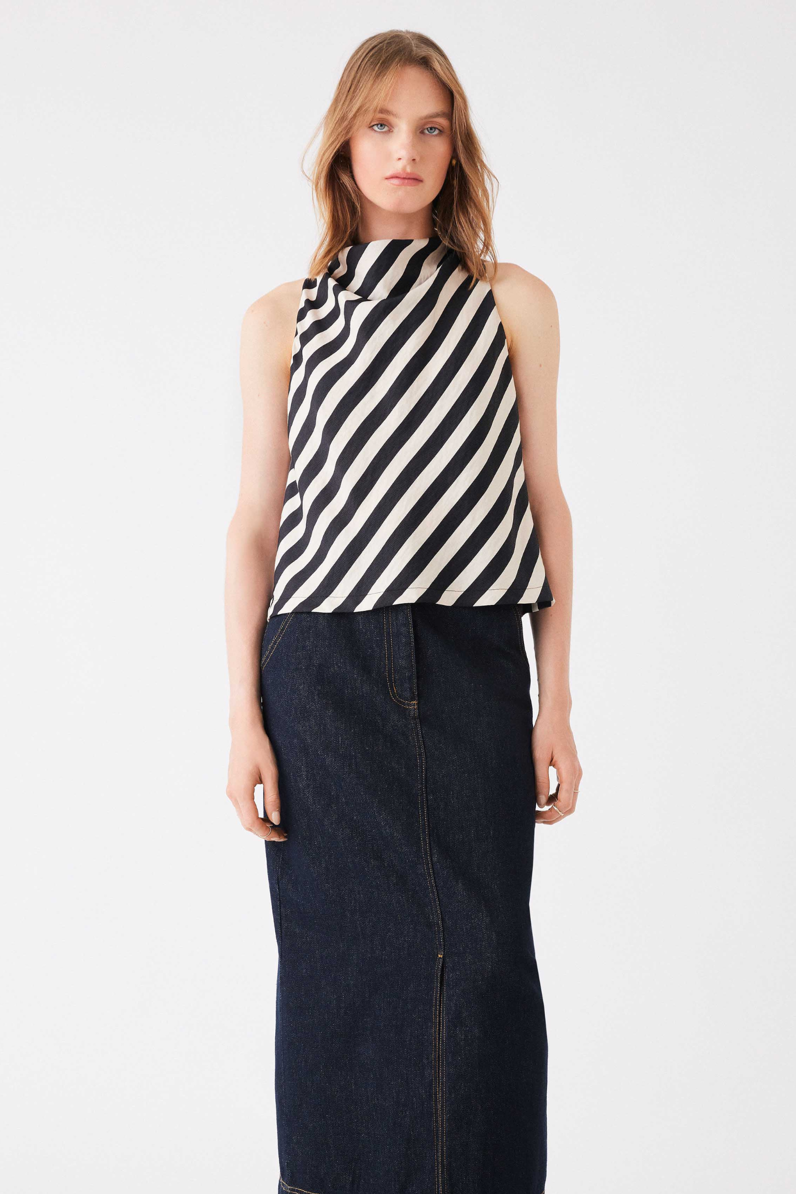 Mercury Stripe Top