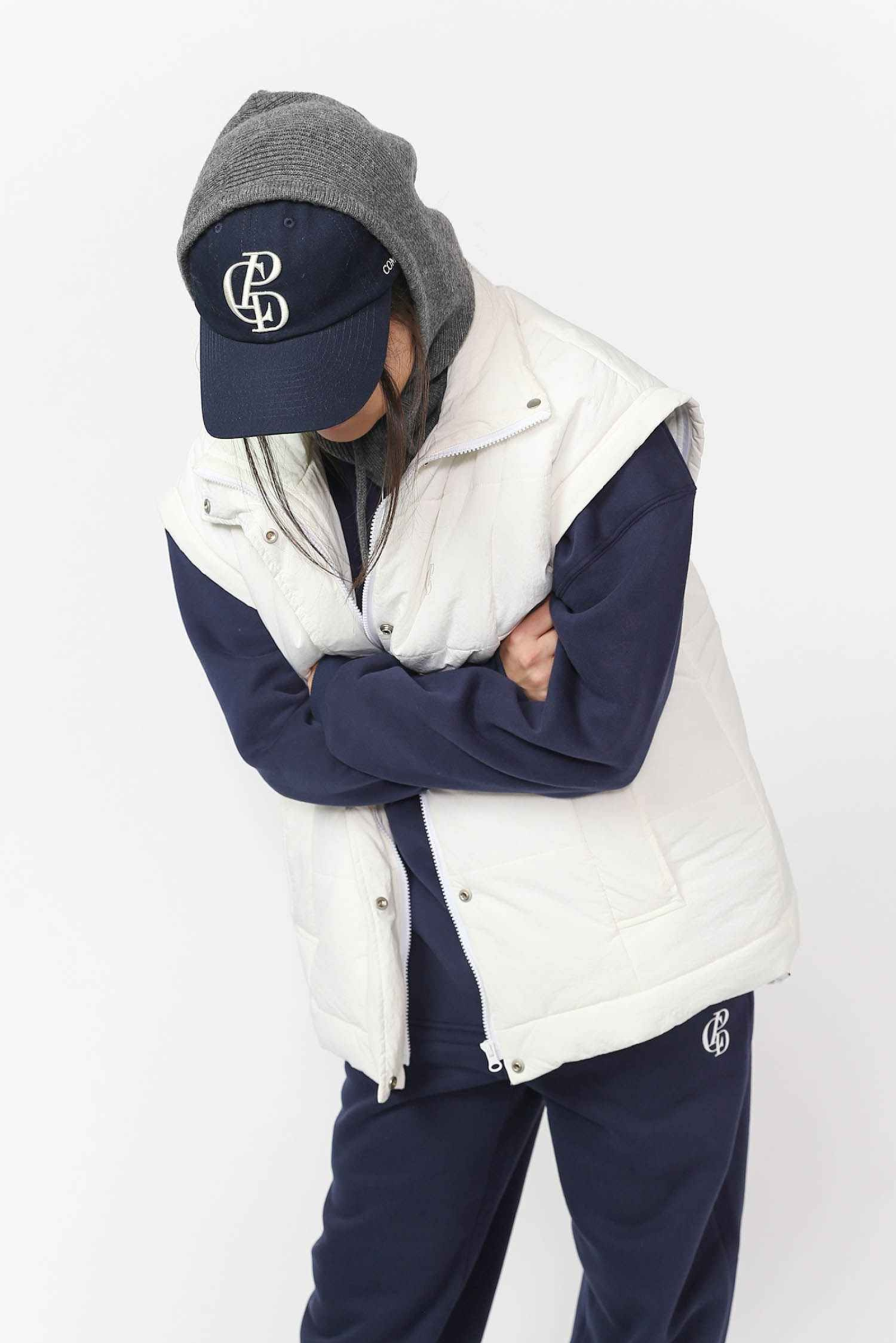 Classic Cap  - Navy & Cream