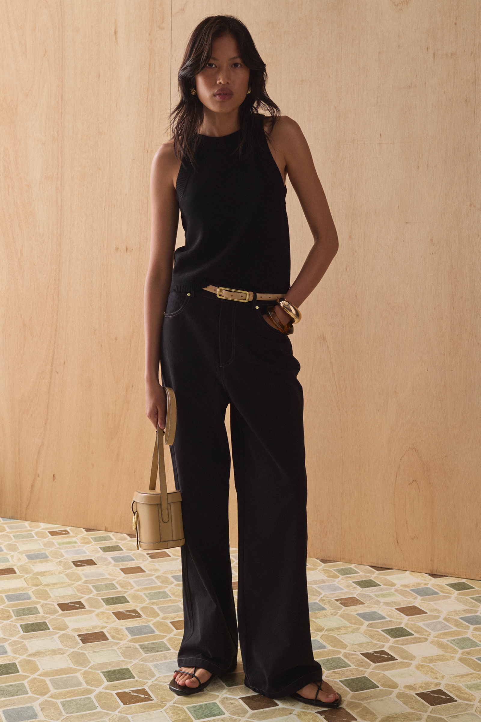 Tash Knit Tank - Black