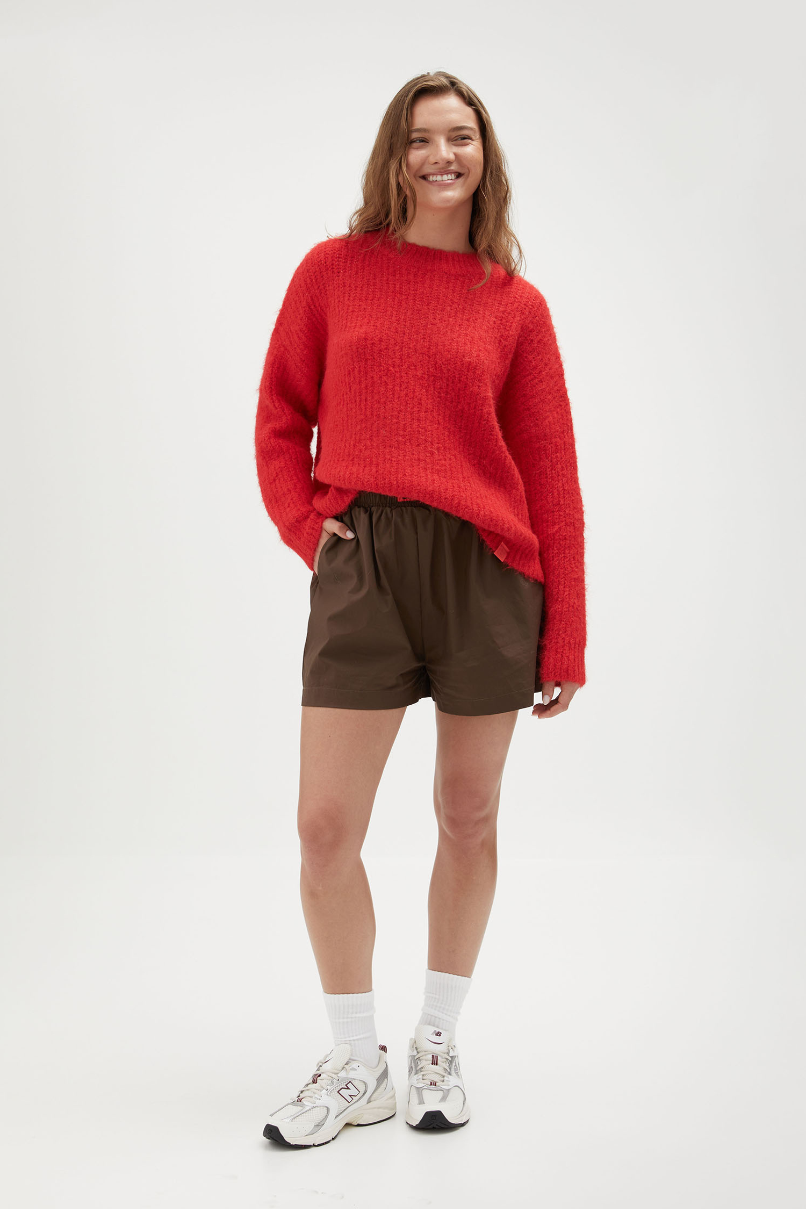 Fluffy Knit - Red