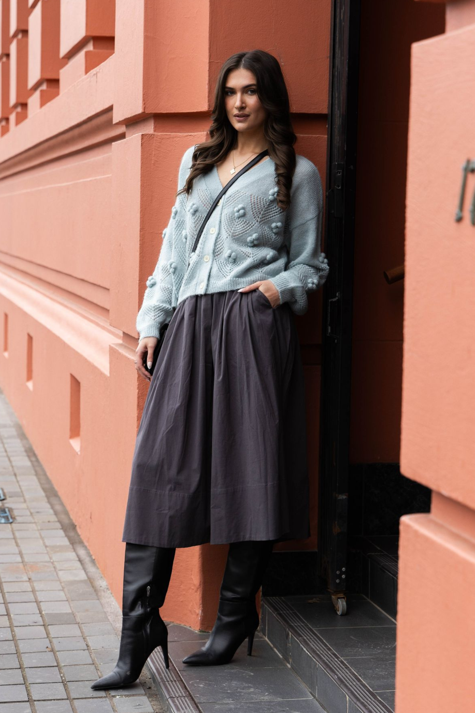 Thea Cardi - Duck Egg