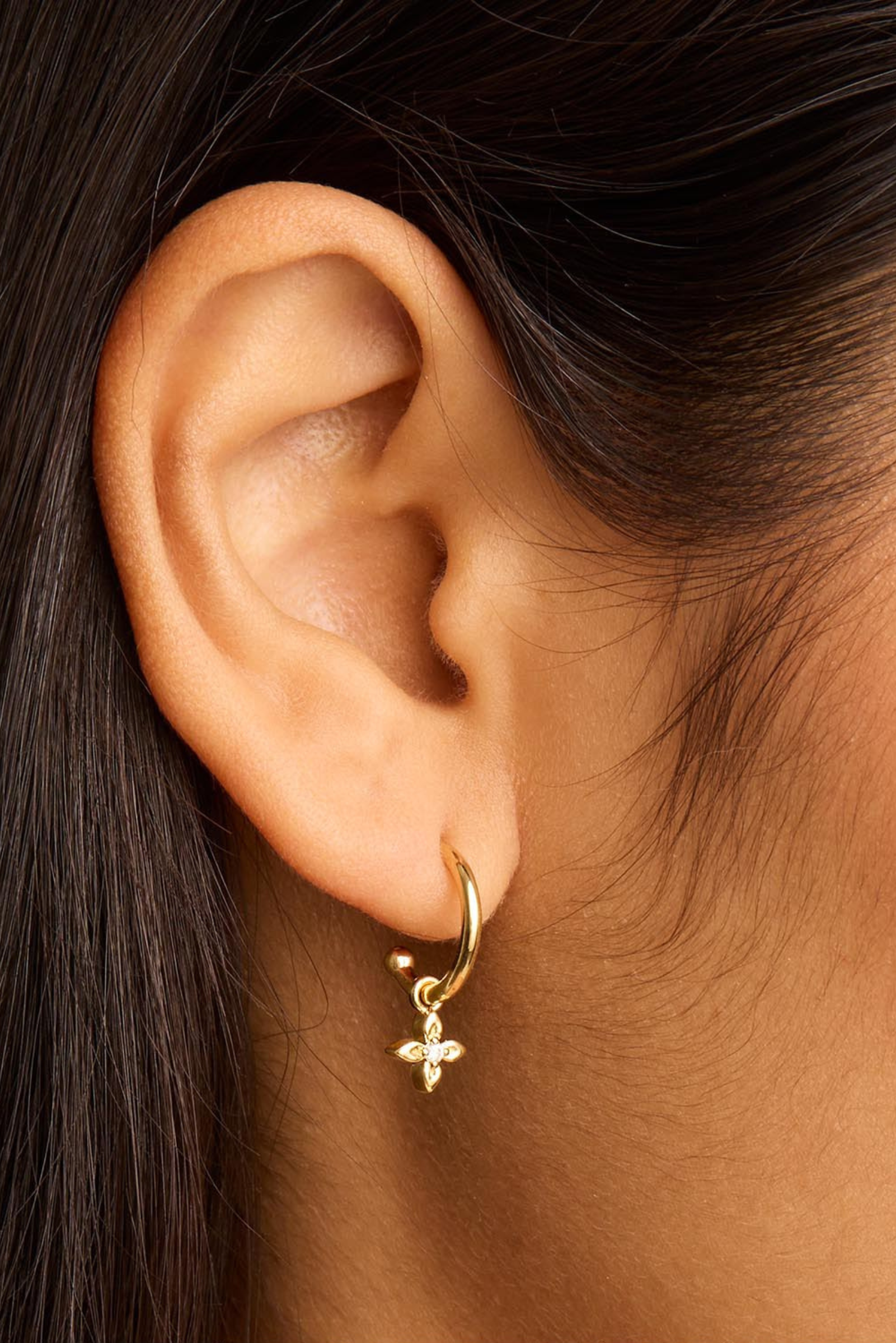 Live In Light Hoop Earrings - Gold