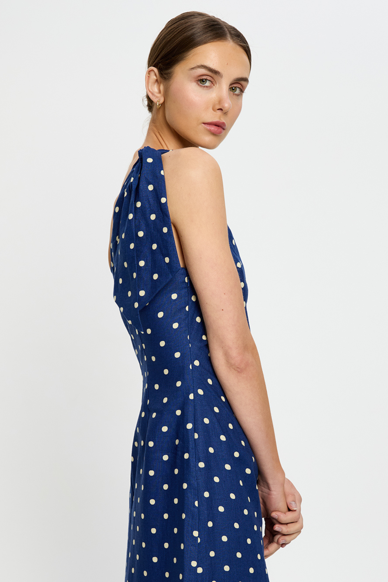 Lily Midi Dress - Navy