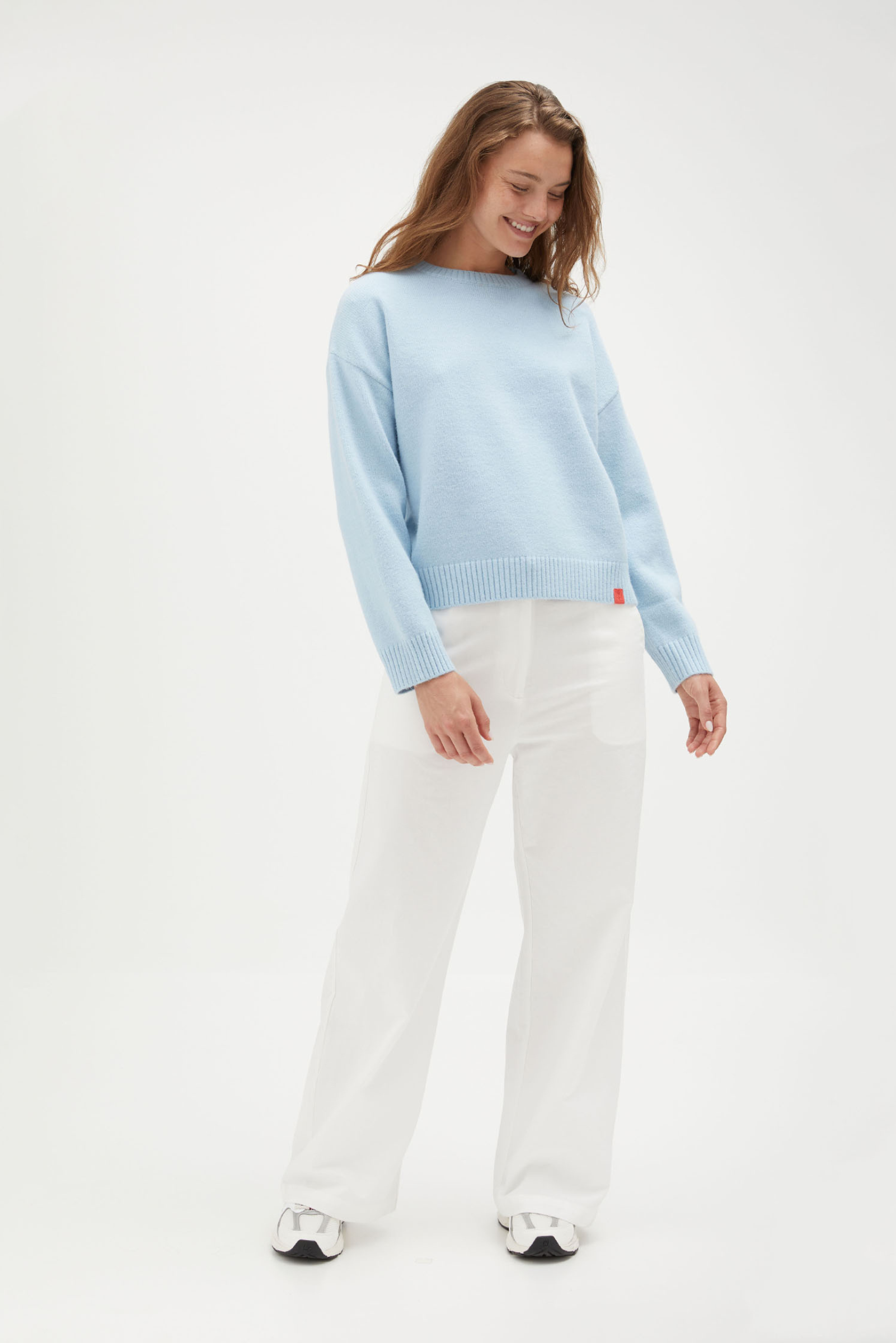 Crew Neck Knit - Light Blue