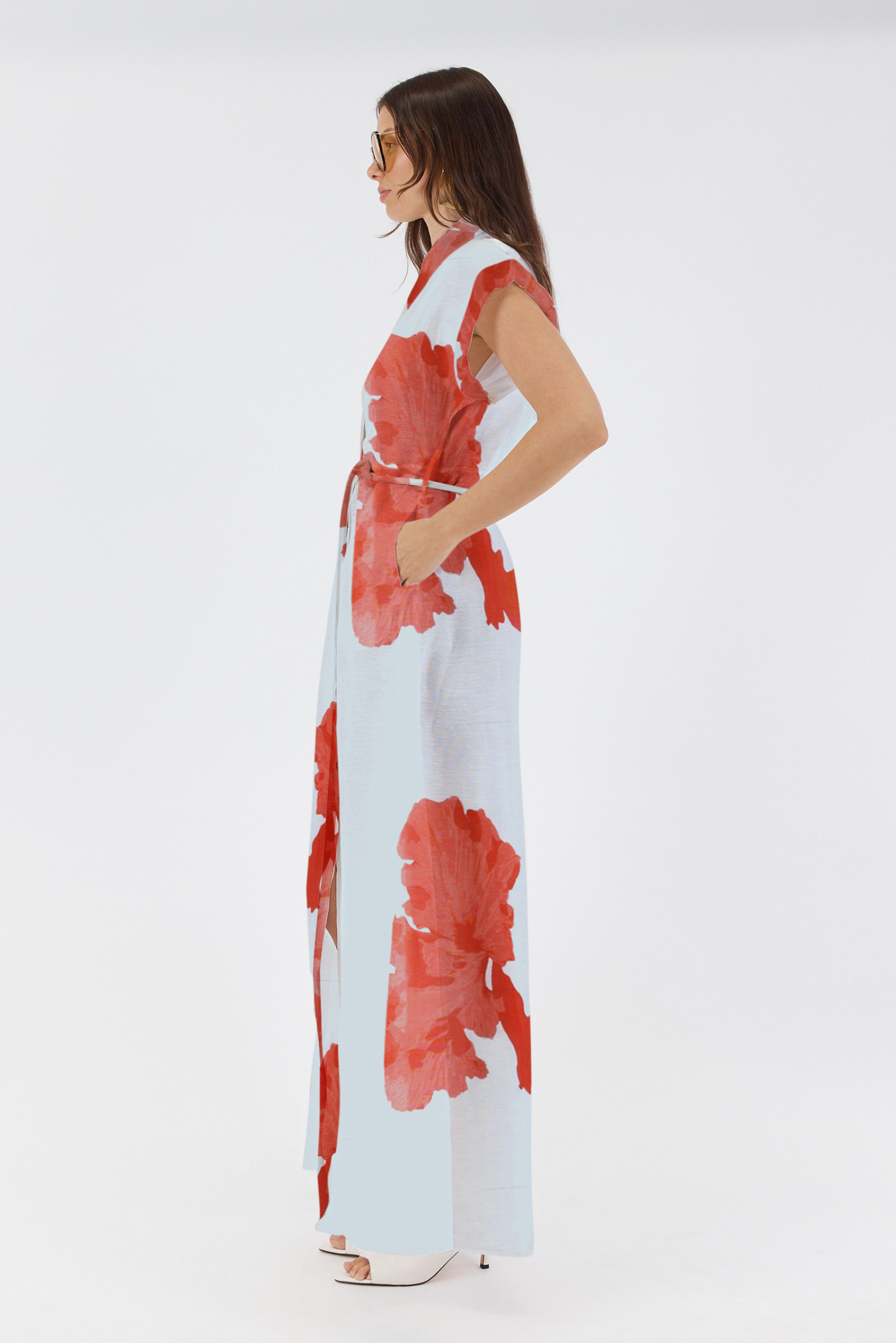 Leanne Maxi Dress - Blue Floral