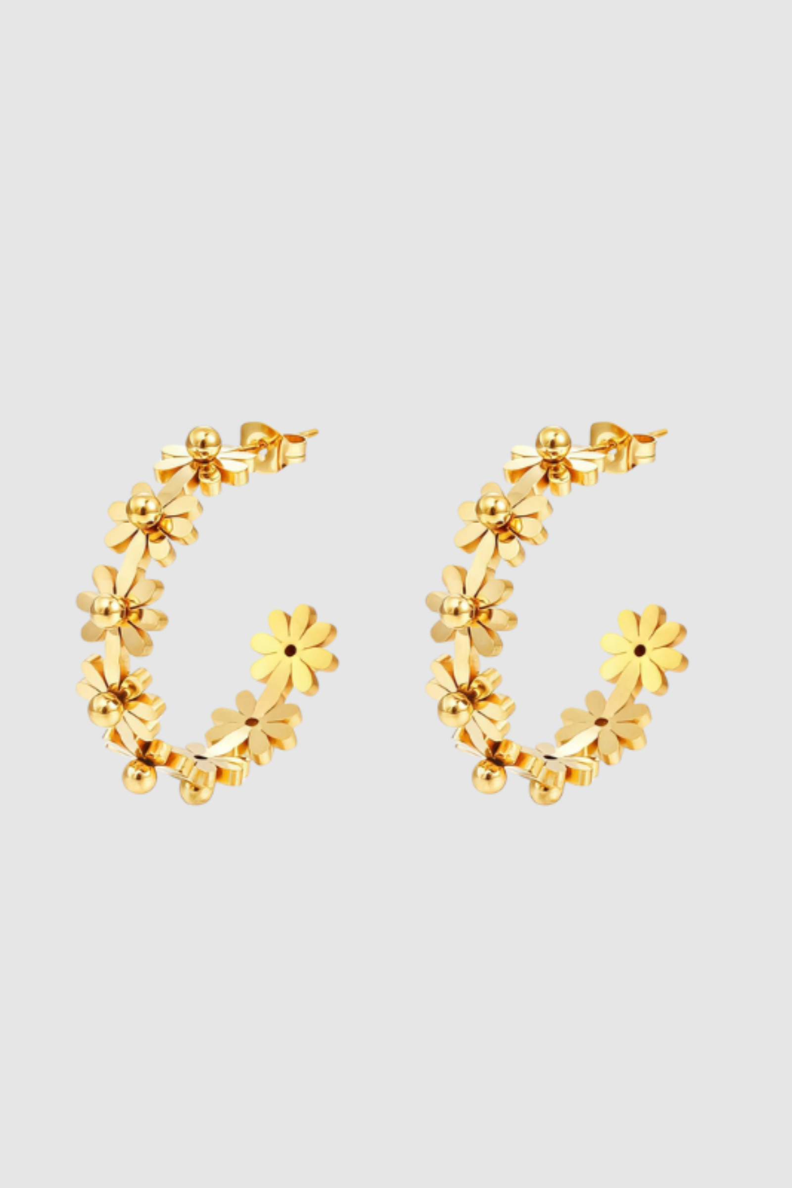 Meadow Hoops - Gold
