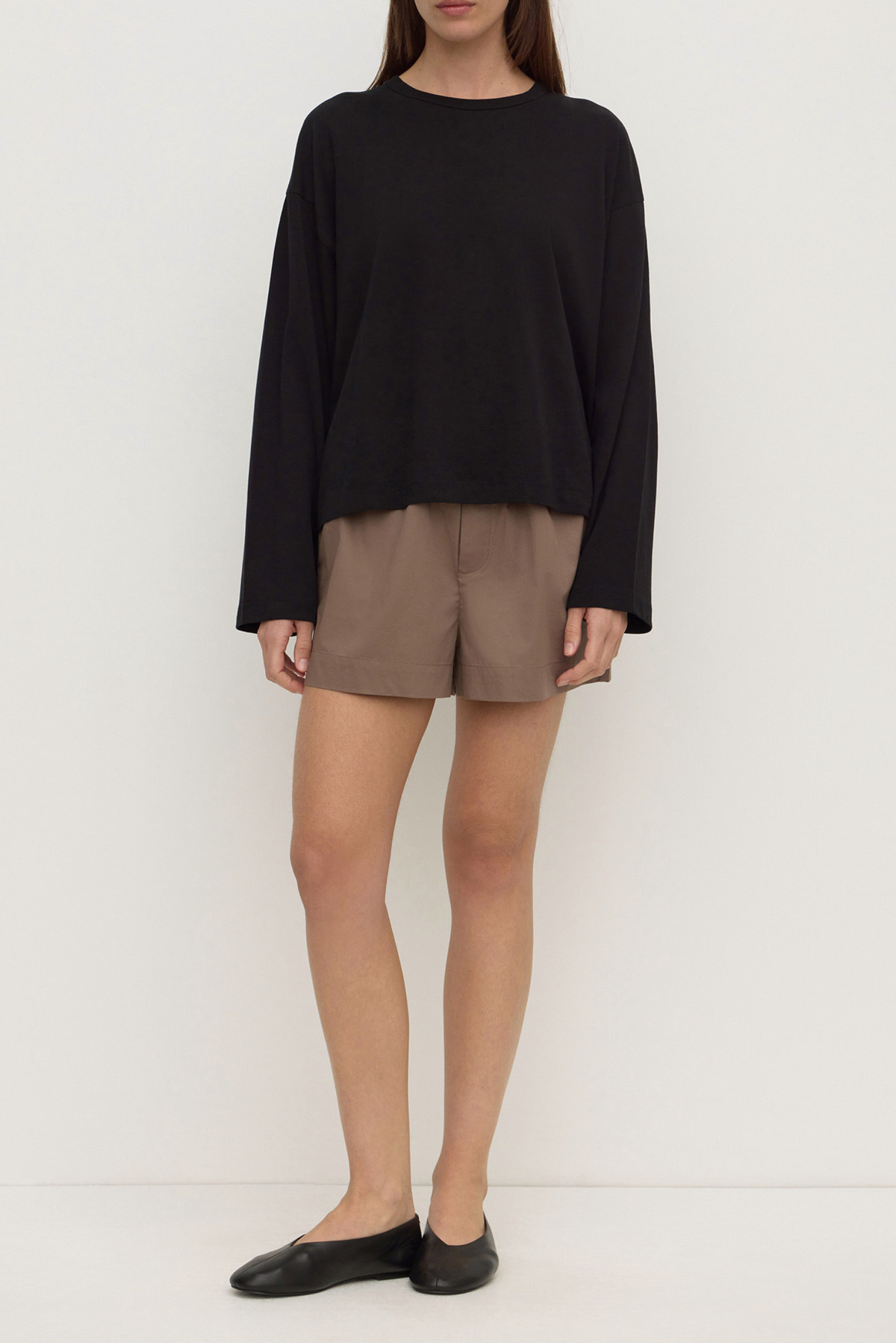 Micha Poplin Short - Dark Sand