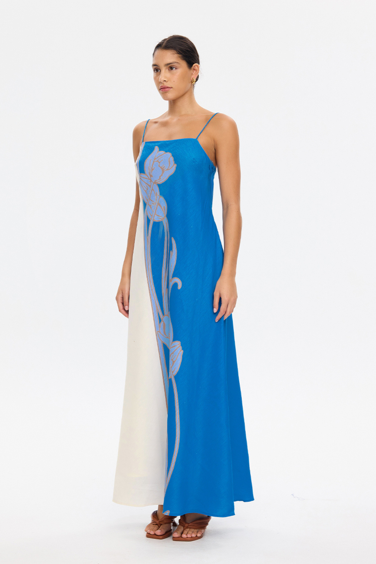 Fleur Maxi Dress  - Blue Ivory