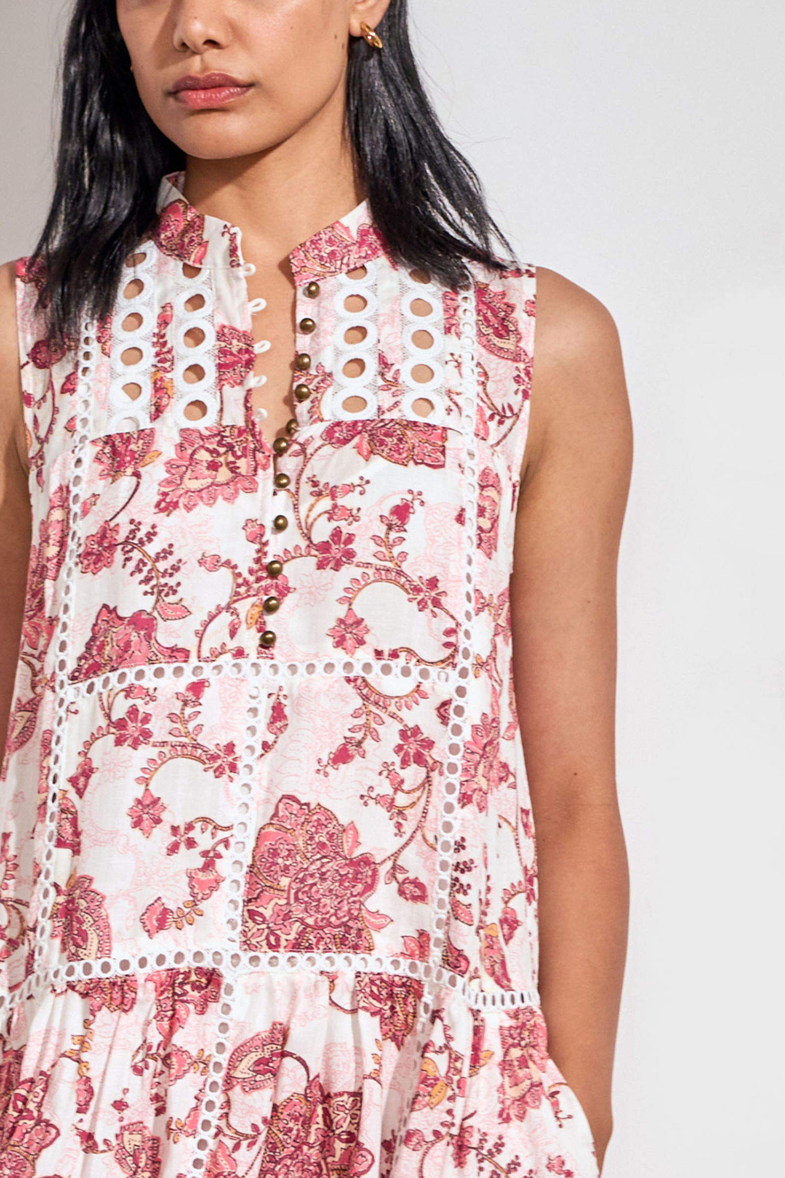 Linger Dress - Rose Paisley