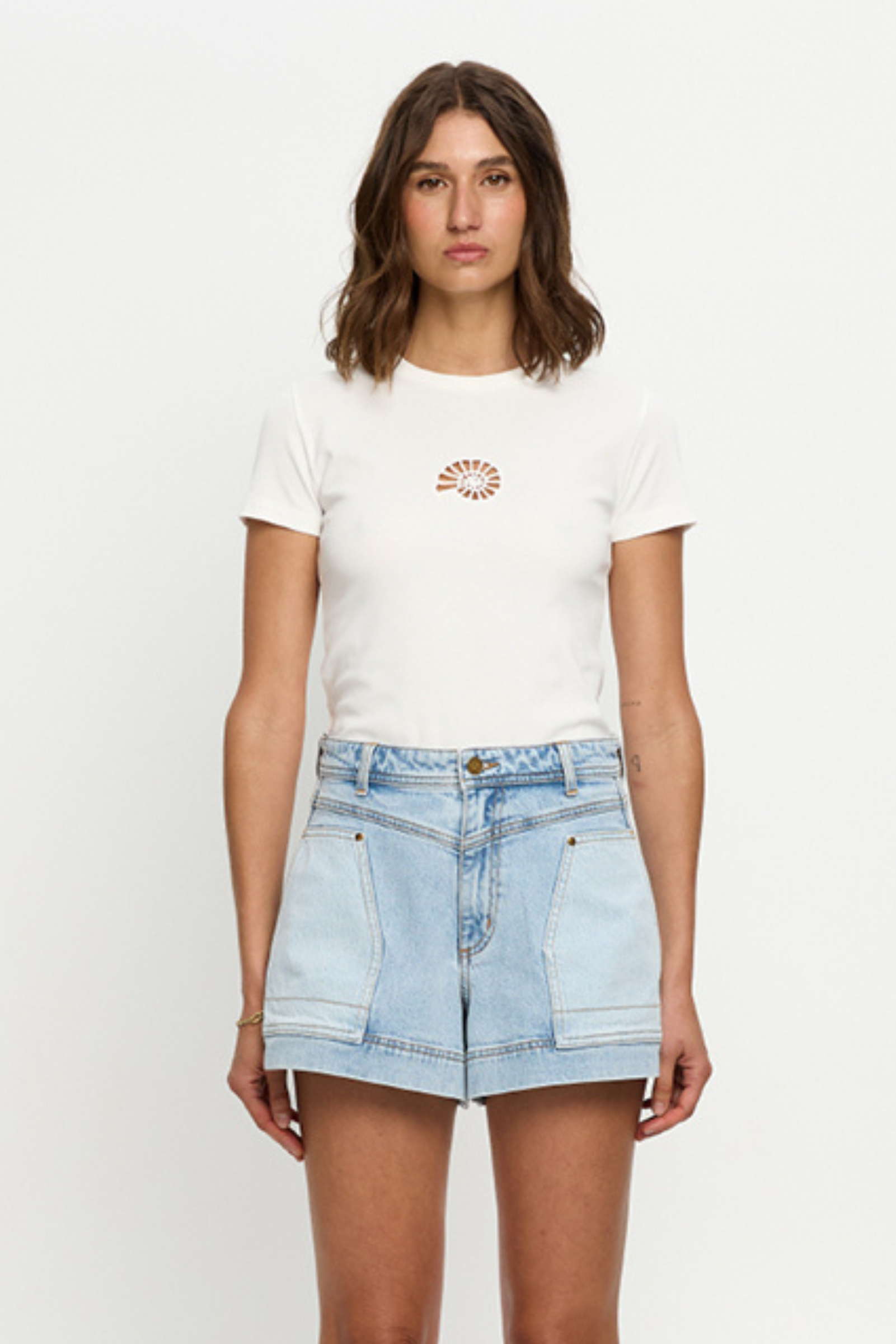 Florence Denim Shorts - Blue