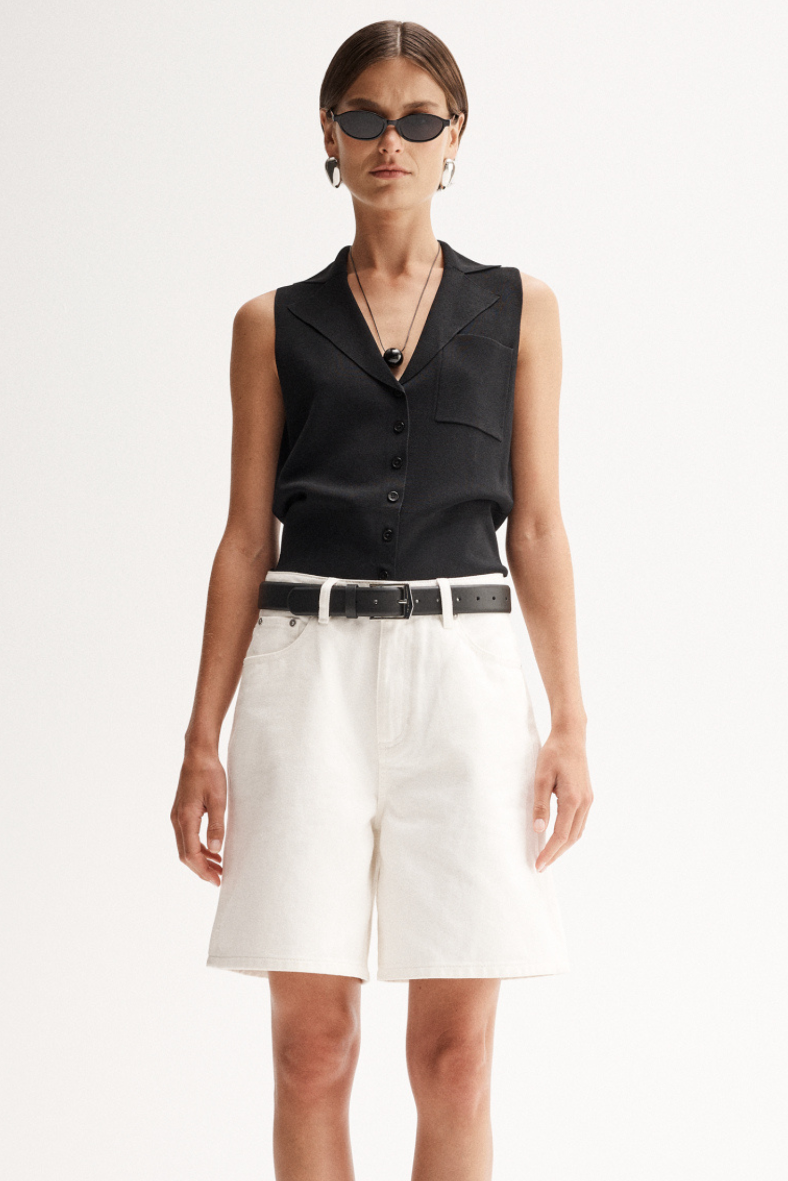 Sinclair Knit Vest - Black