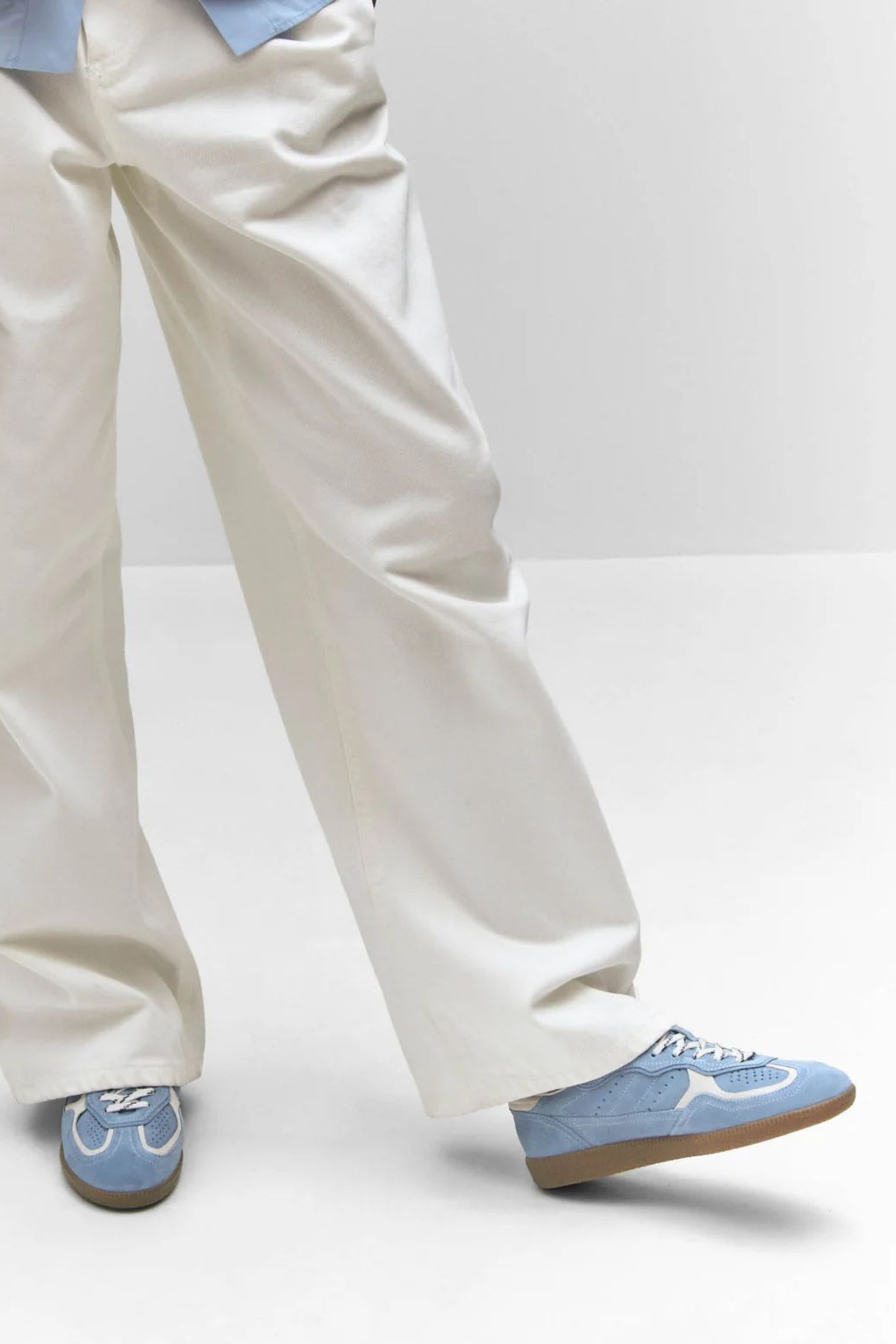 Tb.490 Rife Leather Sneakers - Cornflower Blue