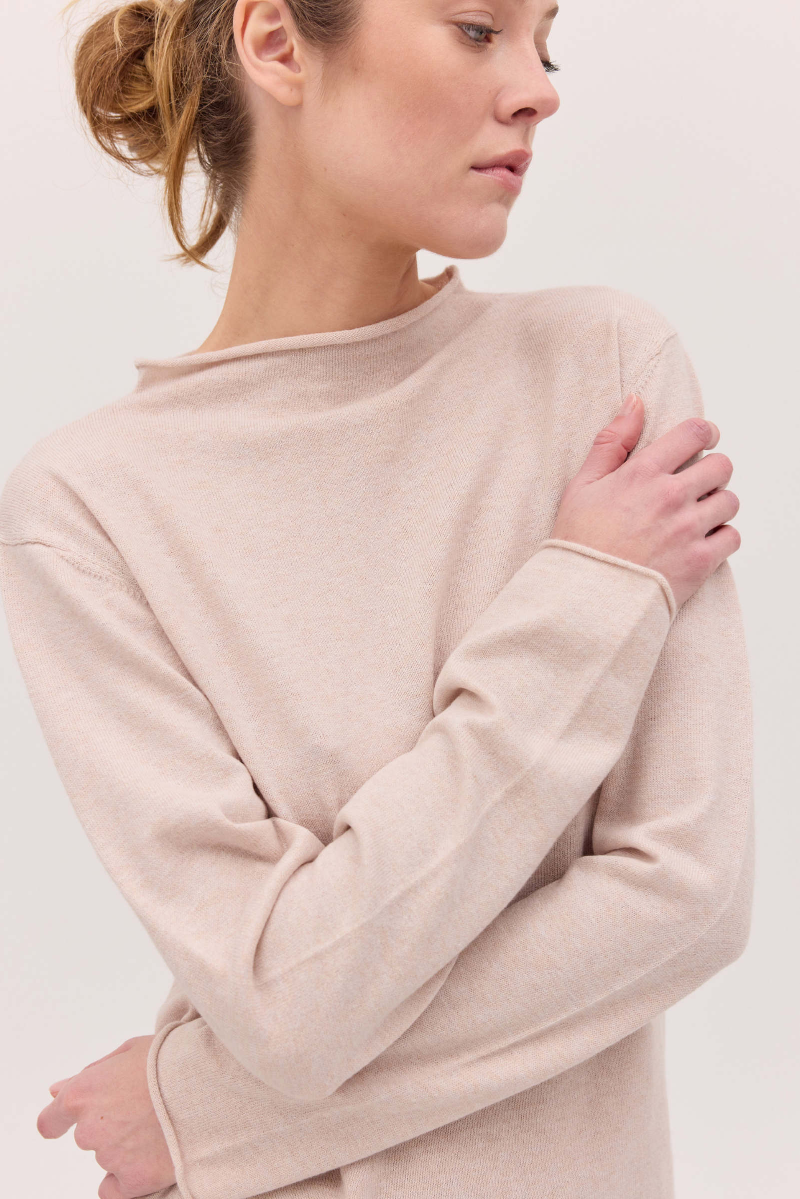 The Funnel Neck Top - Shell