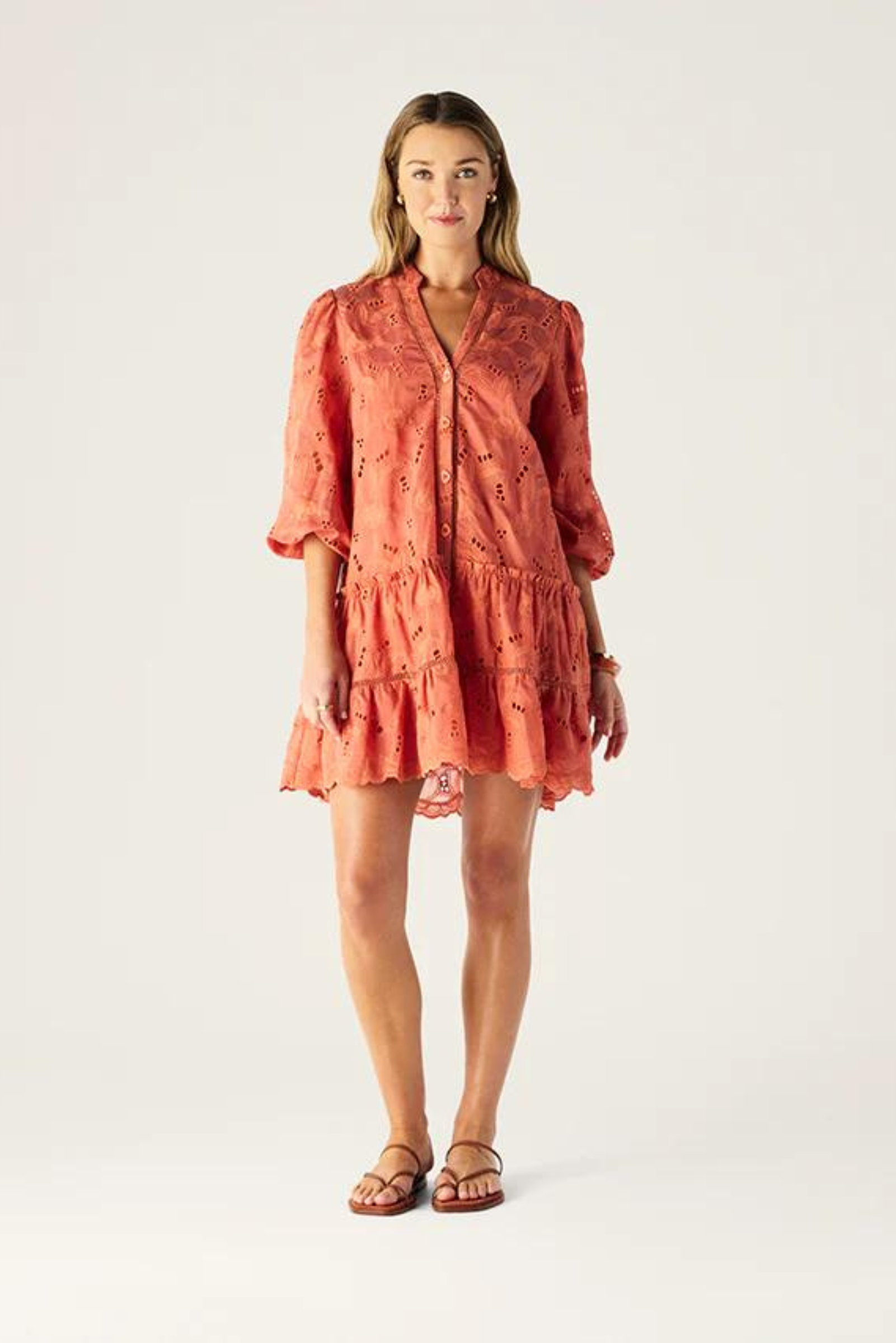 Loretta Mini Dress - Hibiscus