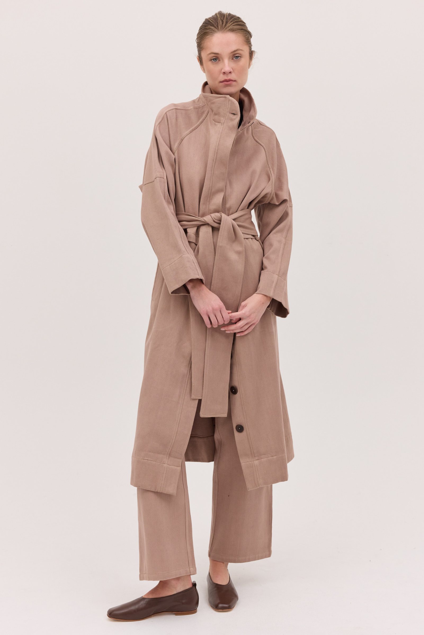 The Denim Trench - Mocha