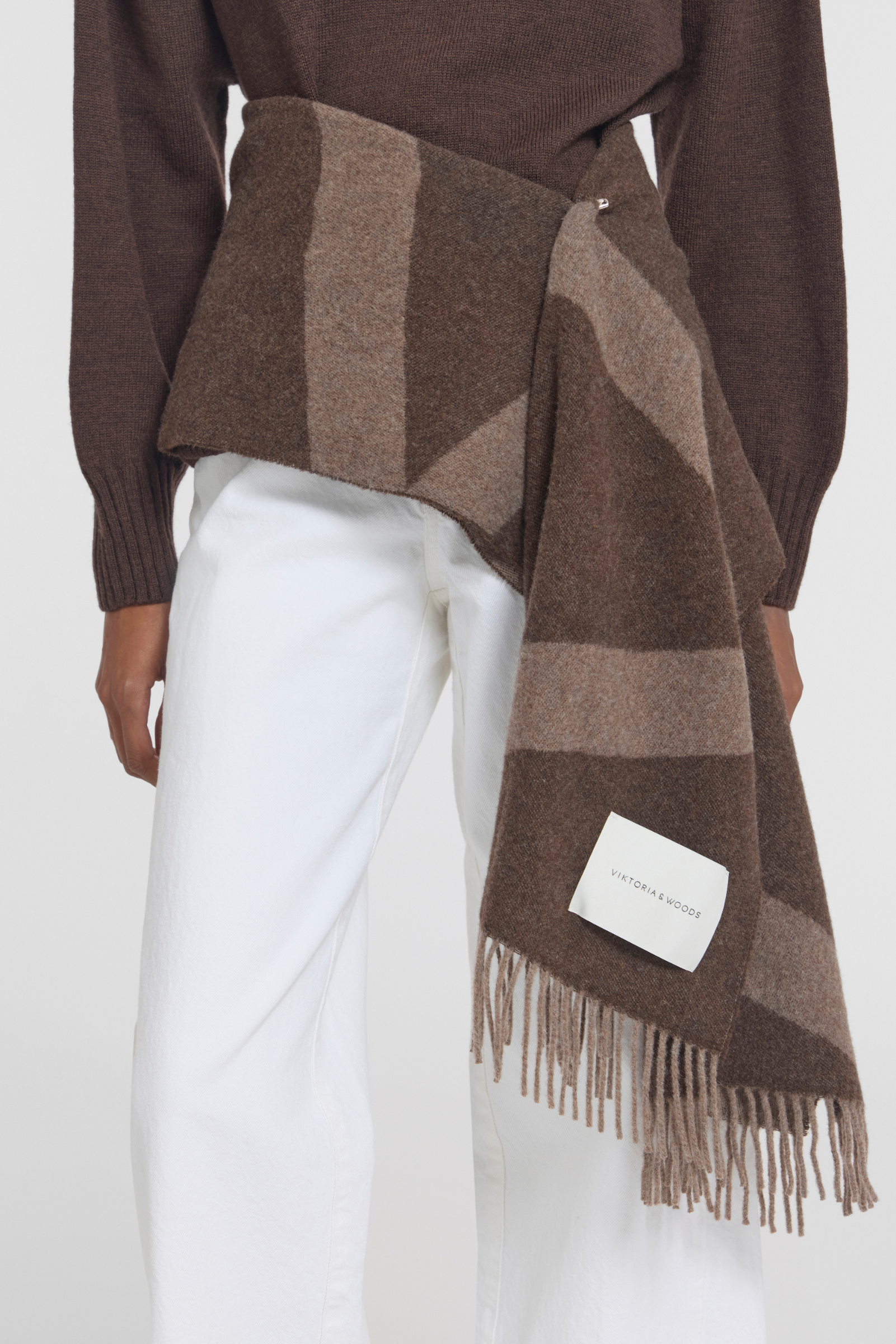 Snowdrift Scarf - Chocolate