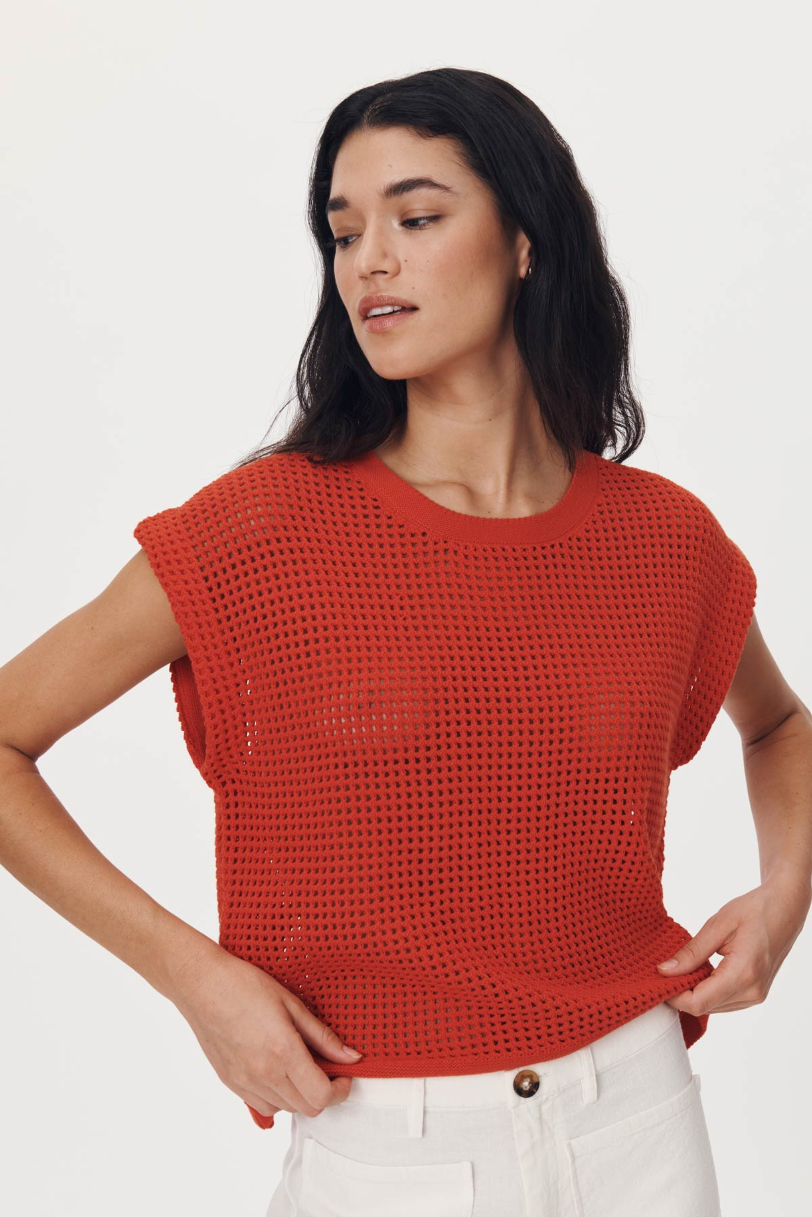 Mimi Knit Top - Red