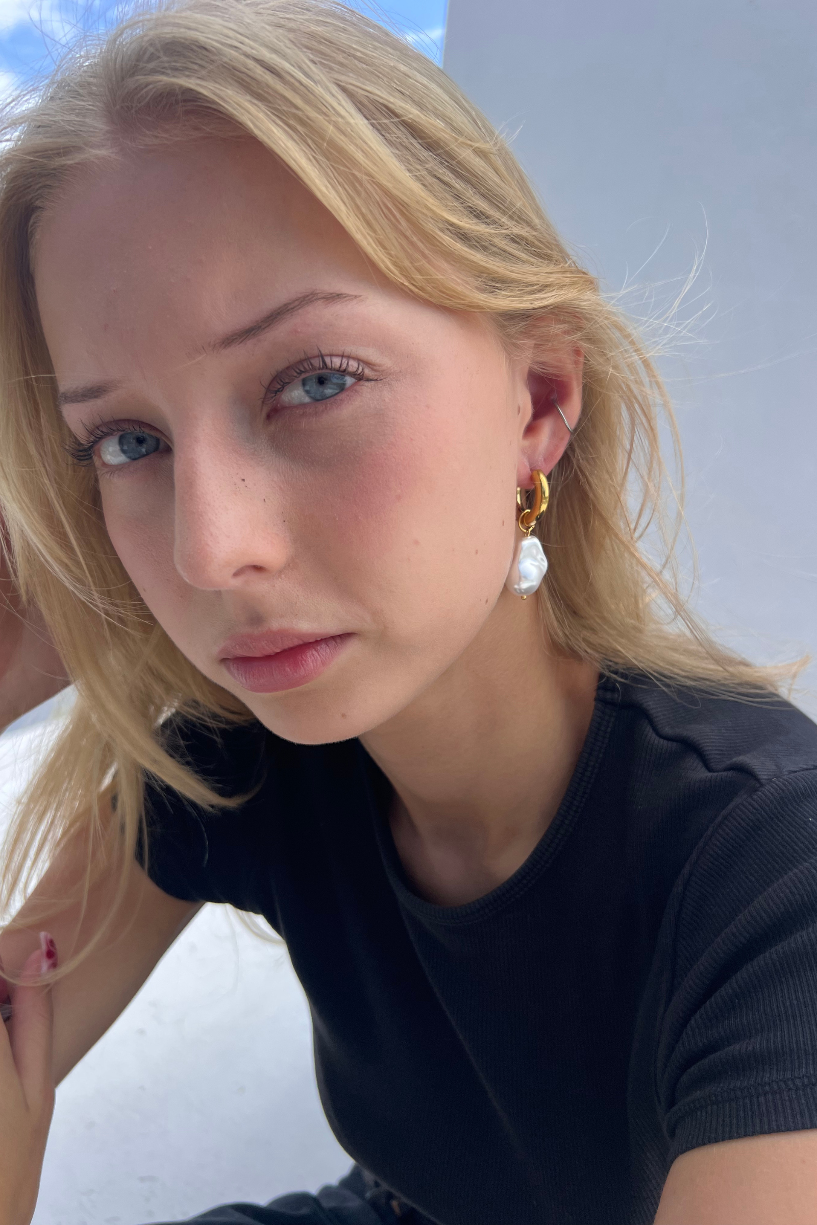 Pearl Earrings - Gold