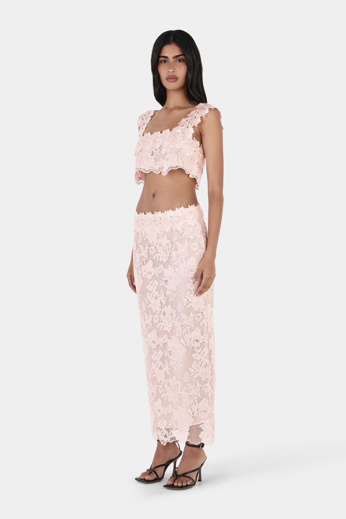 Harriette Midi Skirt - Pink