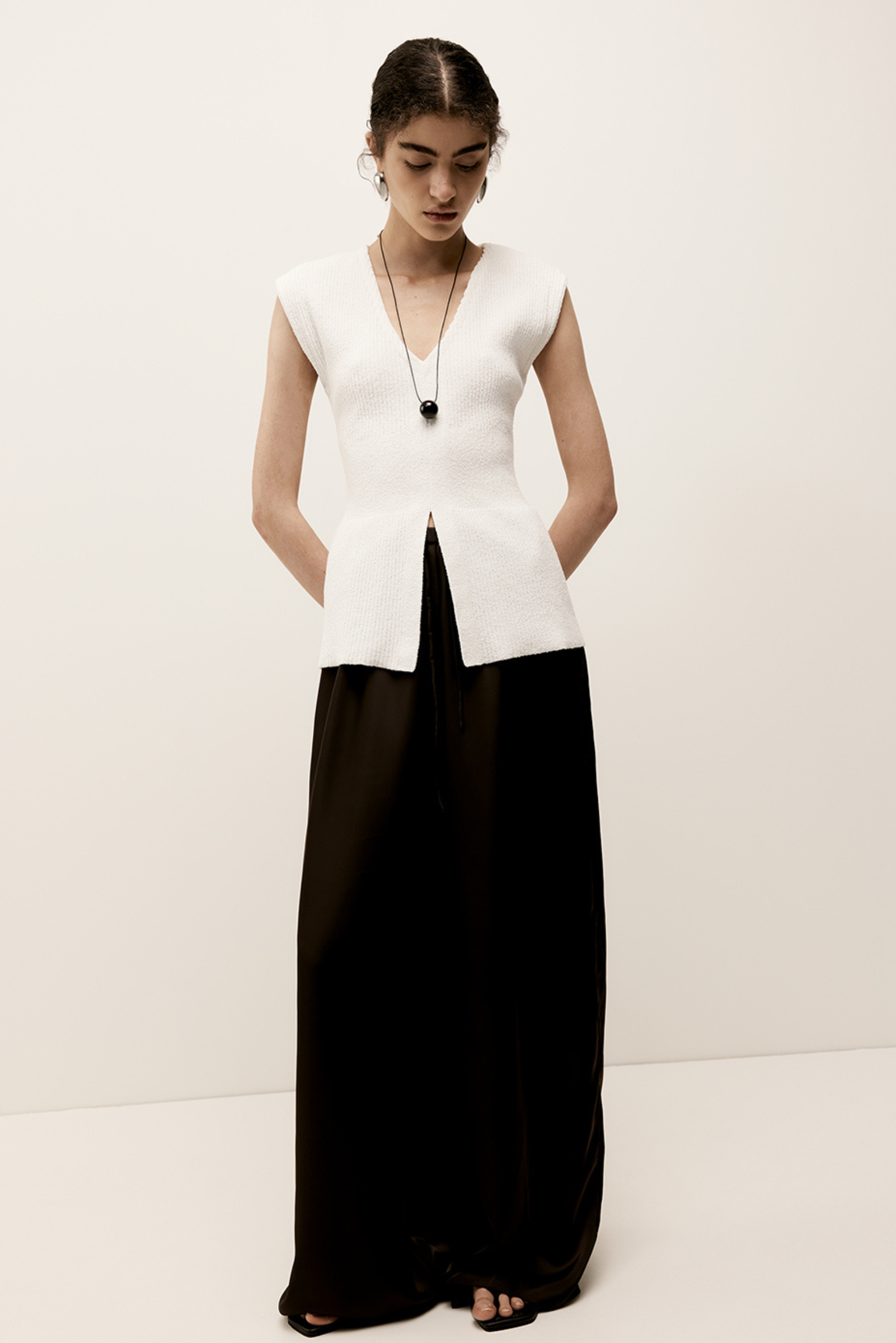 Santori Knit Top - White