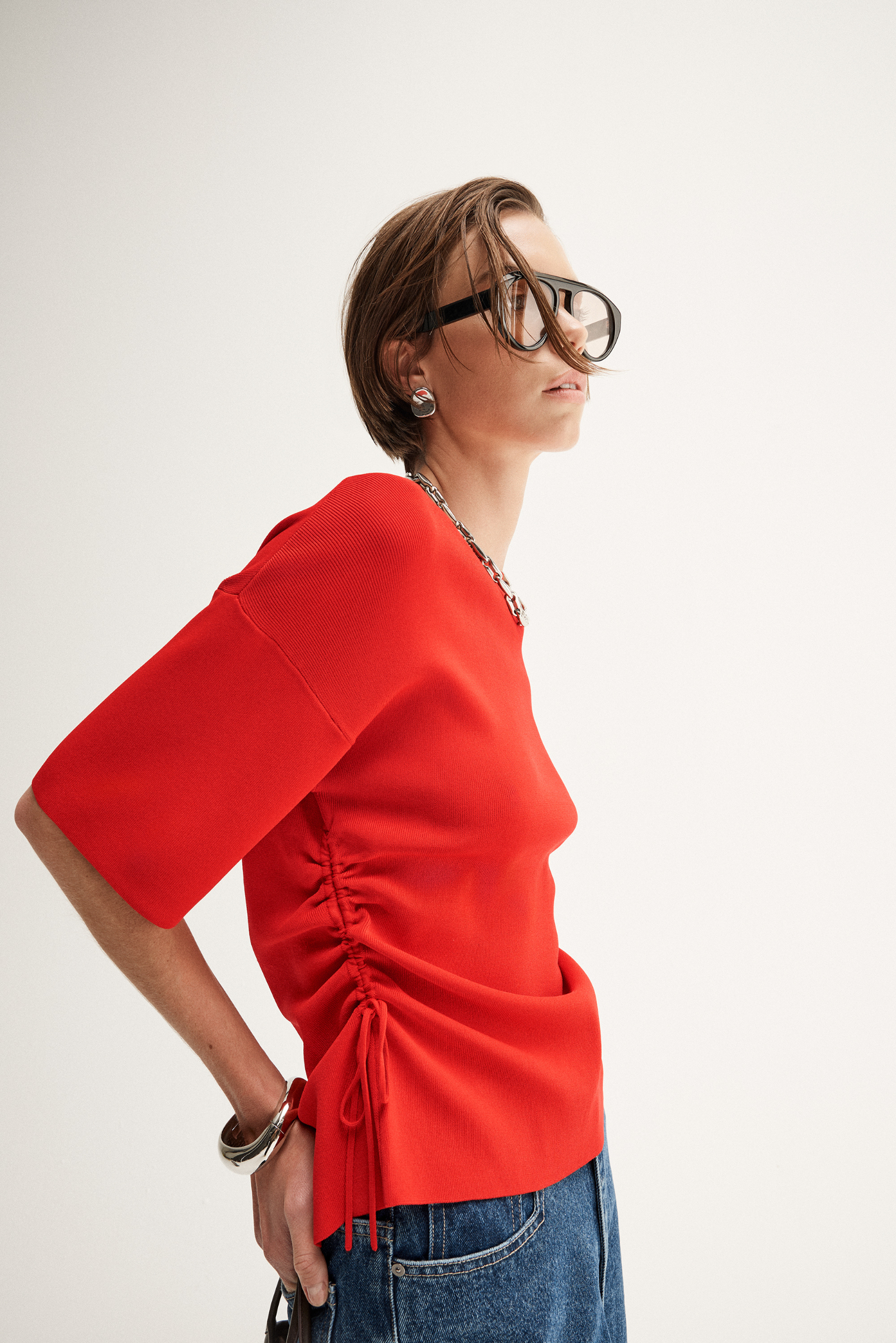 Marley Knit Top - Crimson