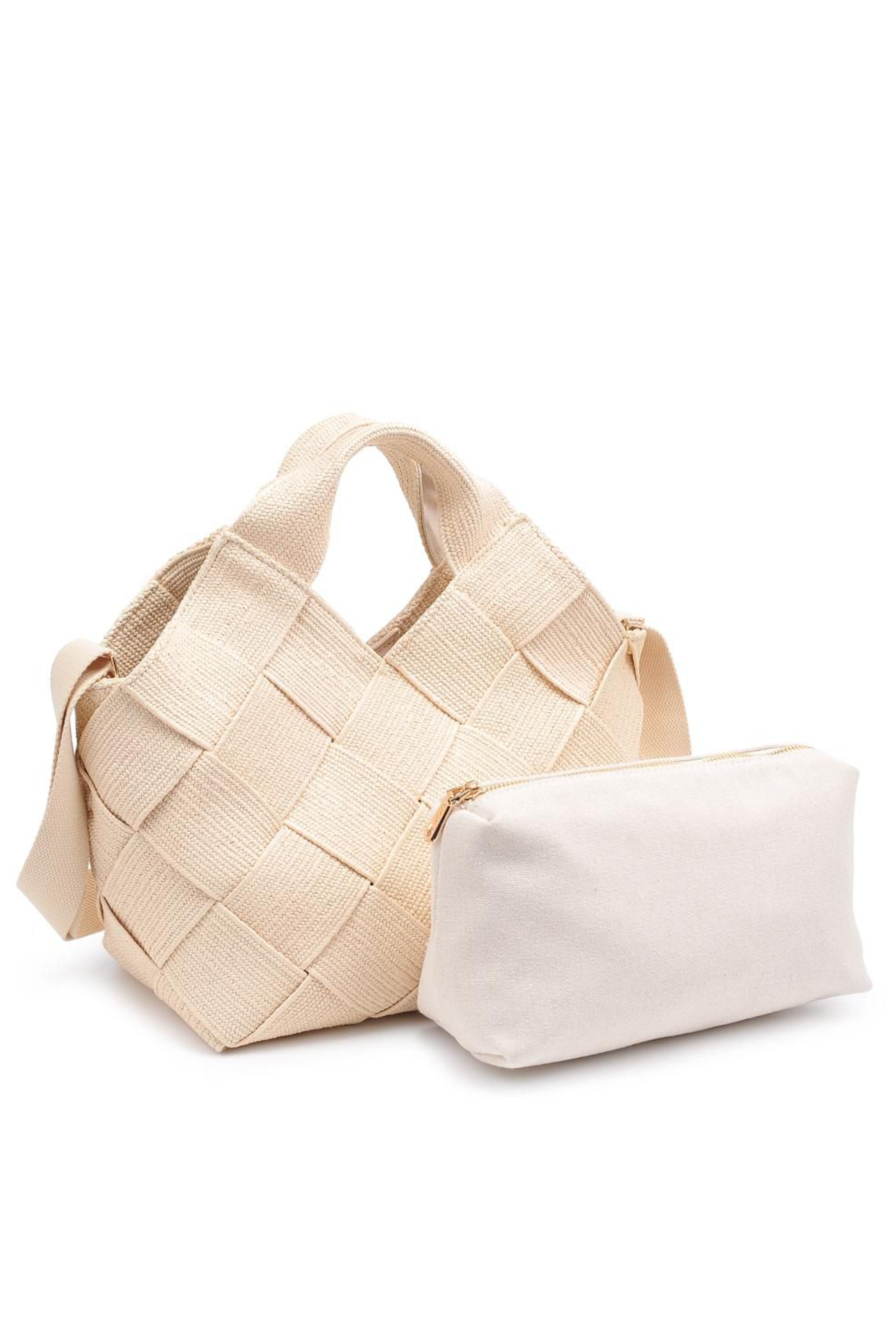Resilience Woven Straw Bag - Cream