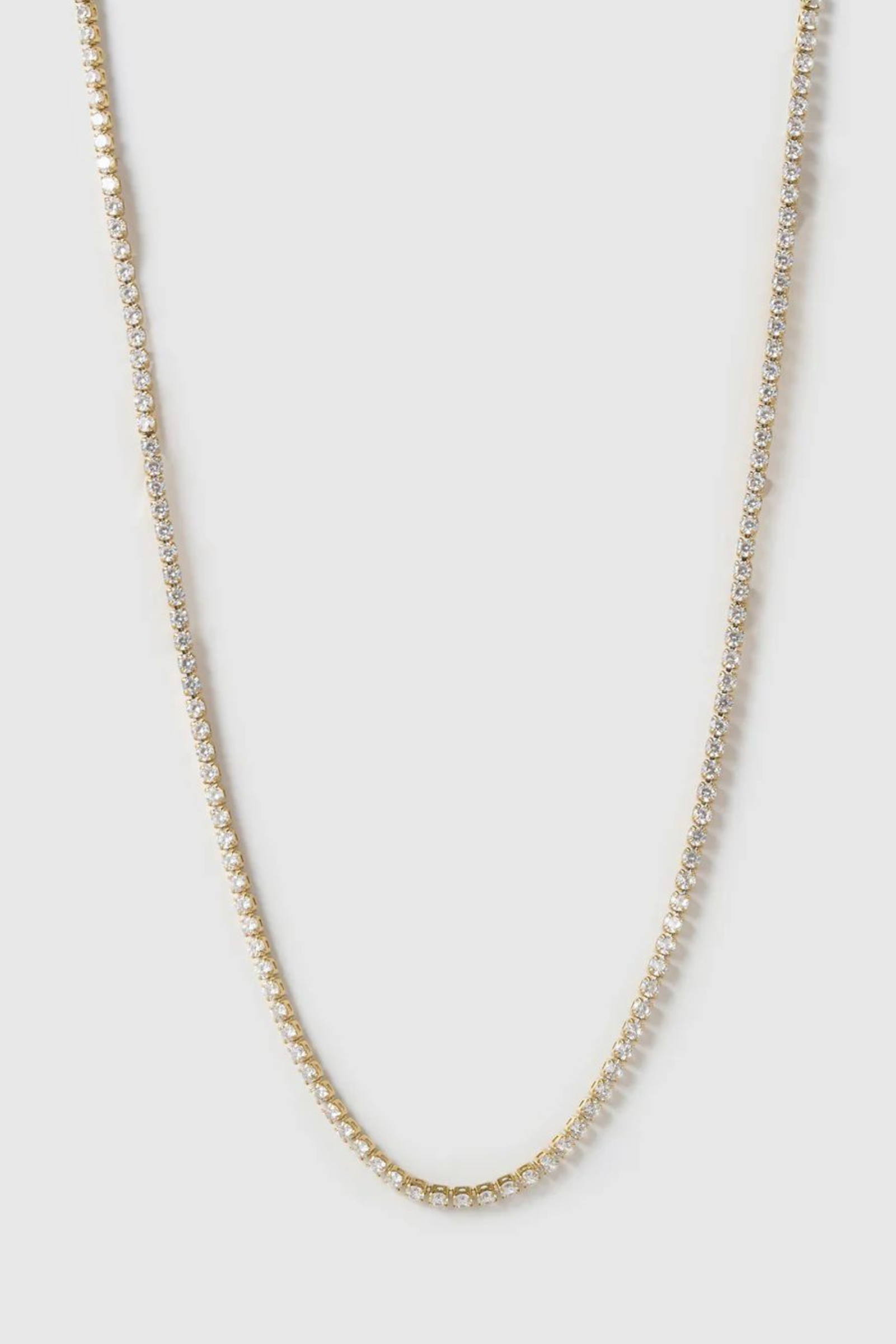 Charlize Tennis Necklace - Gold