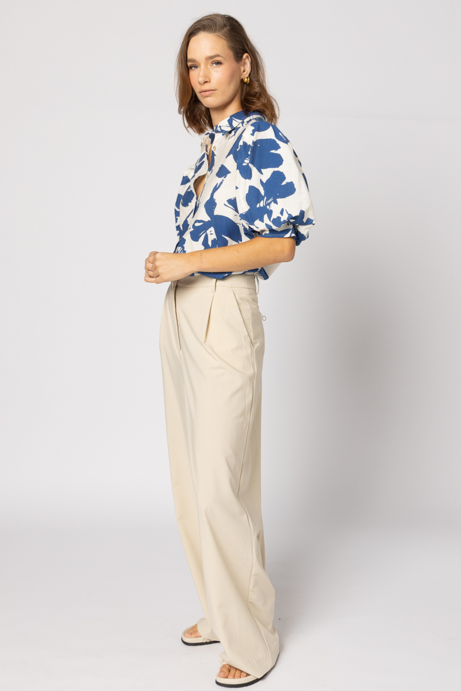 Haven Shirt - Blue Floral