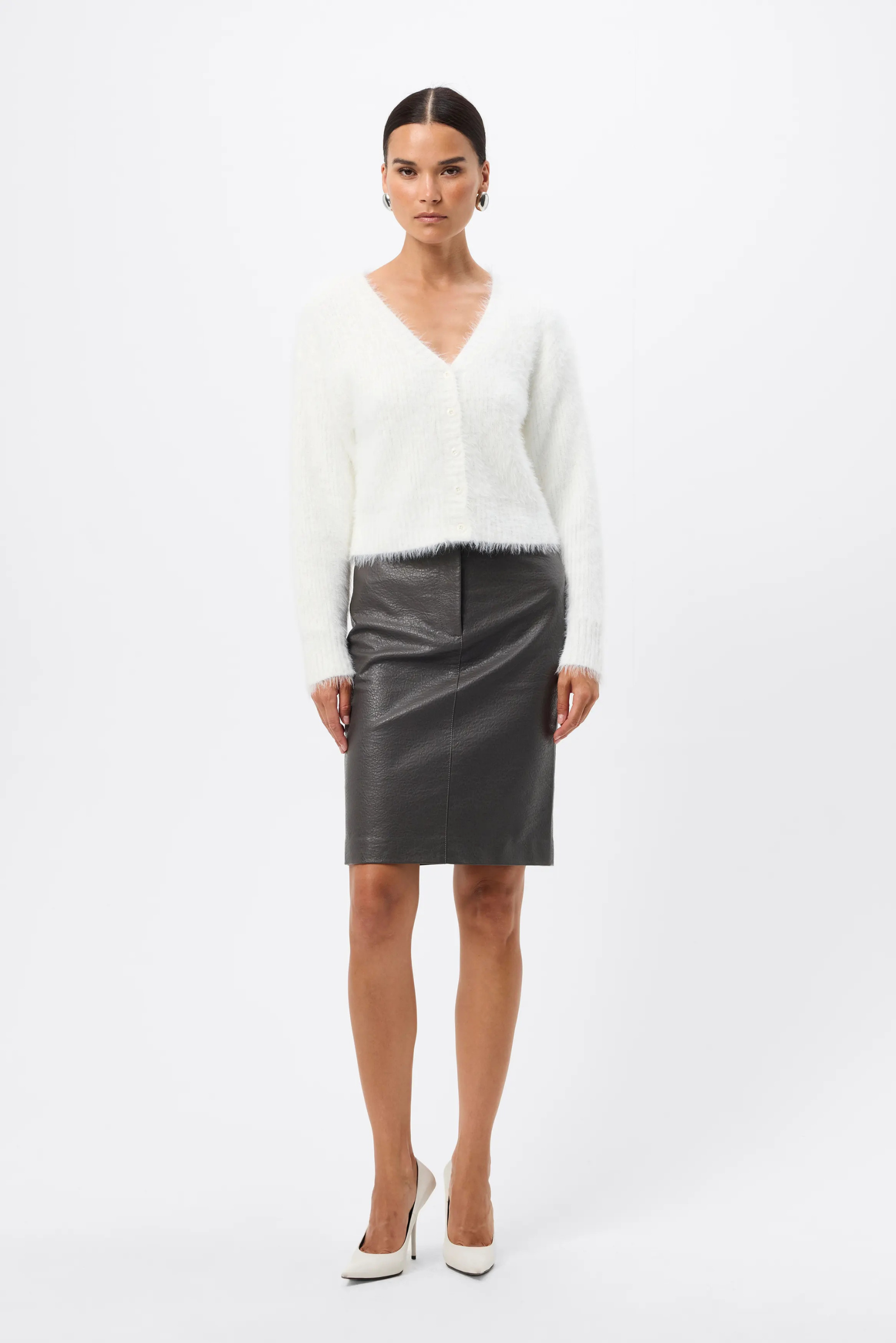 Addison Cardigan - White