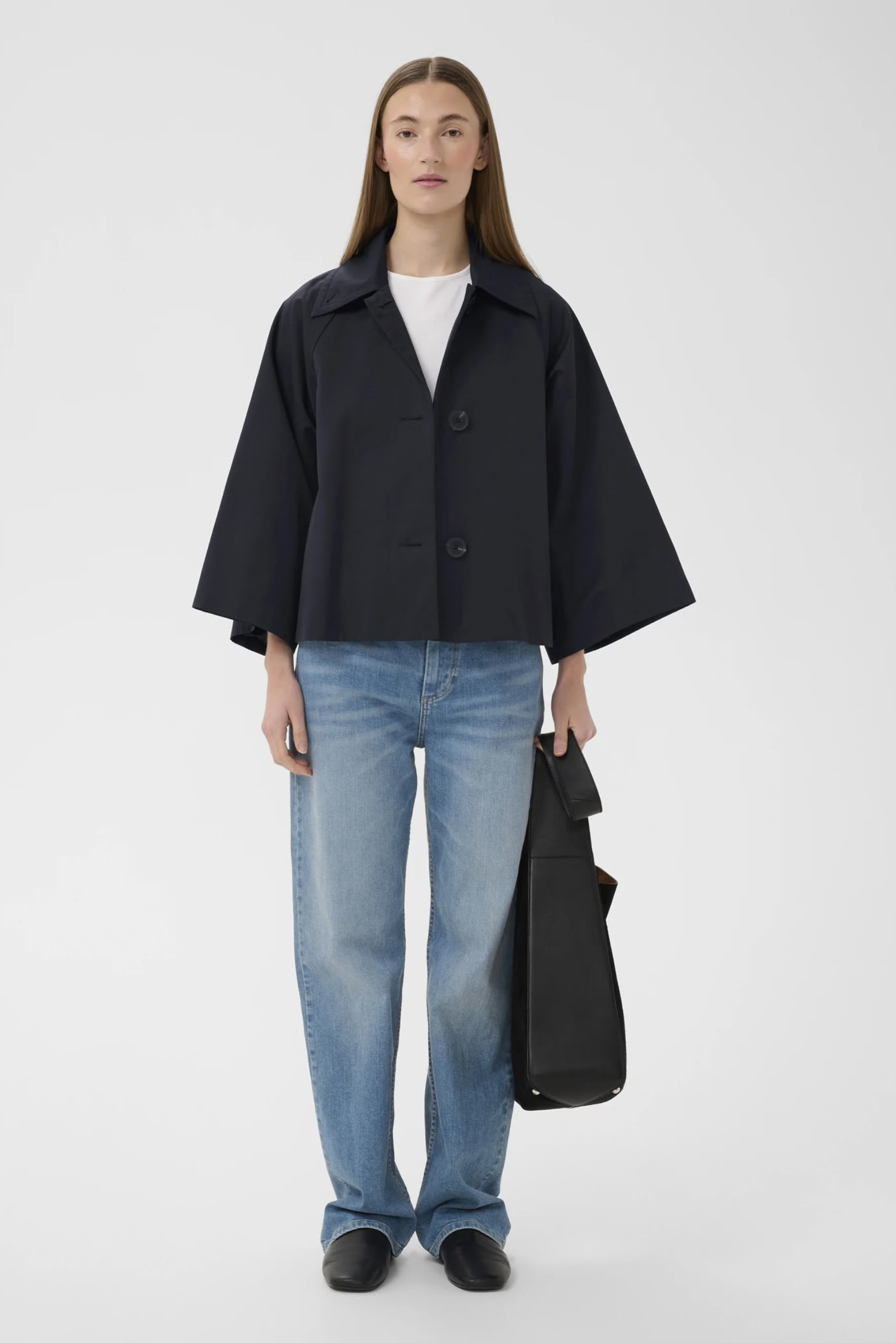 Hinona Cape Jacket - Marine Blue