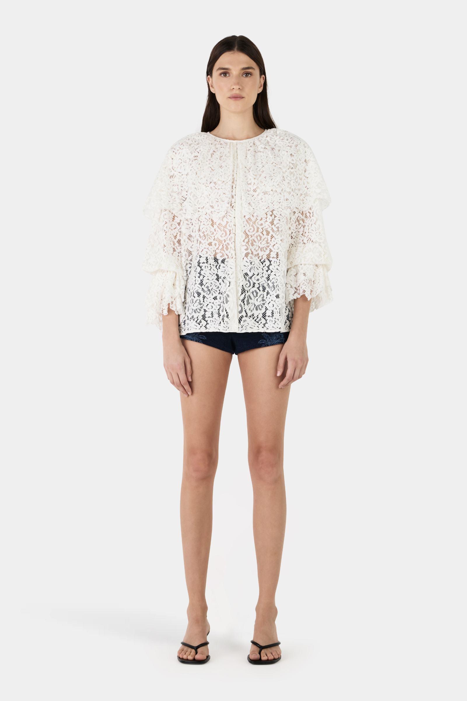 Aria Lace Blouse - Ivory