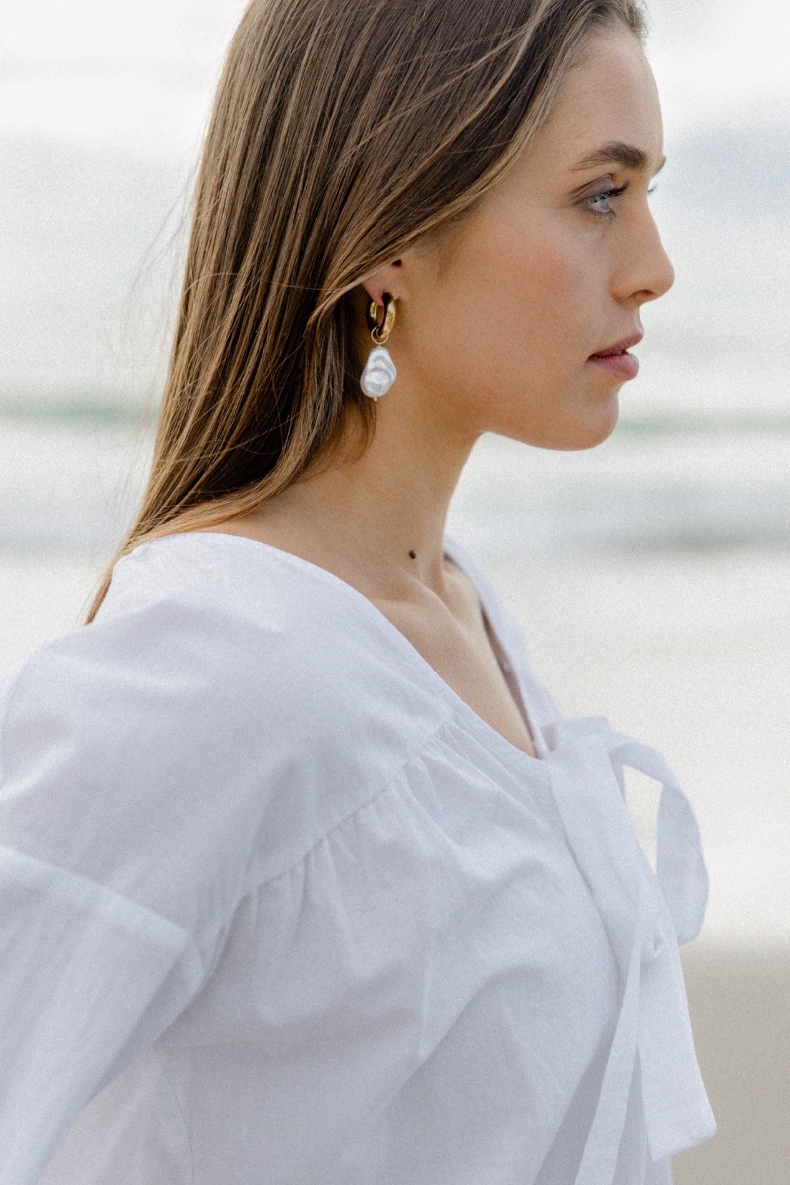 Pearl Earrings - Gold